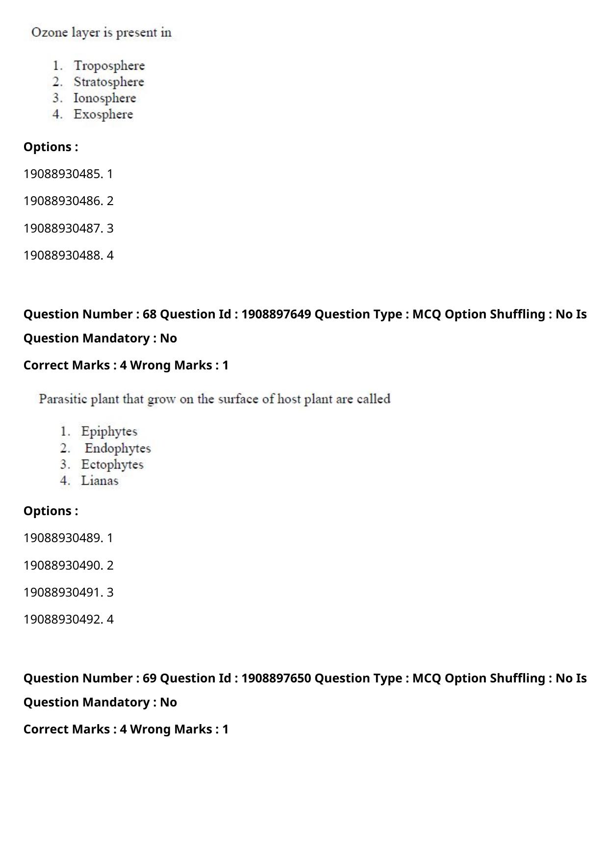 ICAR AIEEA PG 2021 PLANT BIOTECHNOLOGY Question Paper - Page 39