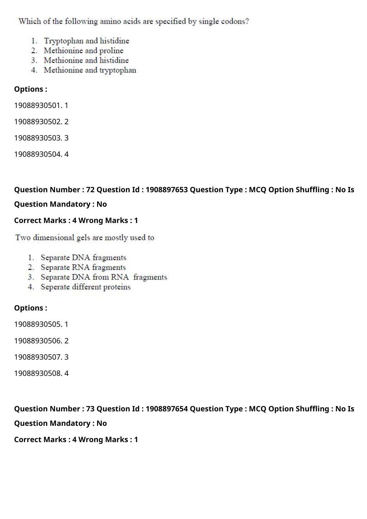 ICAR AIEEA PG 2021 PLANT BIOTECHNOLOGY Question Paper - Page 41
