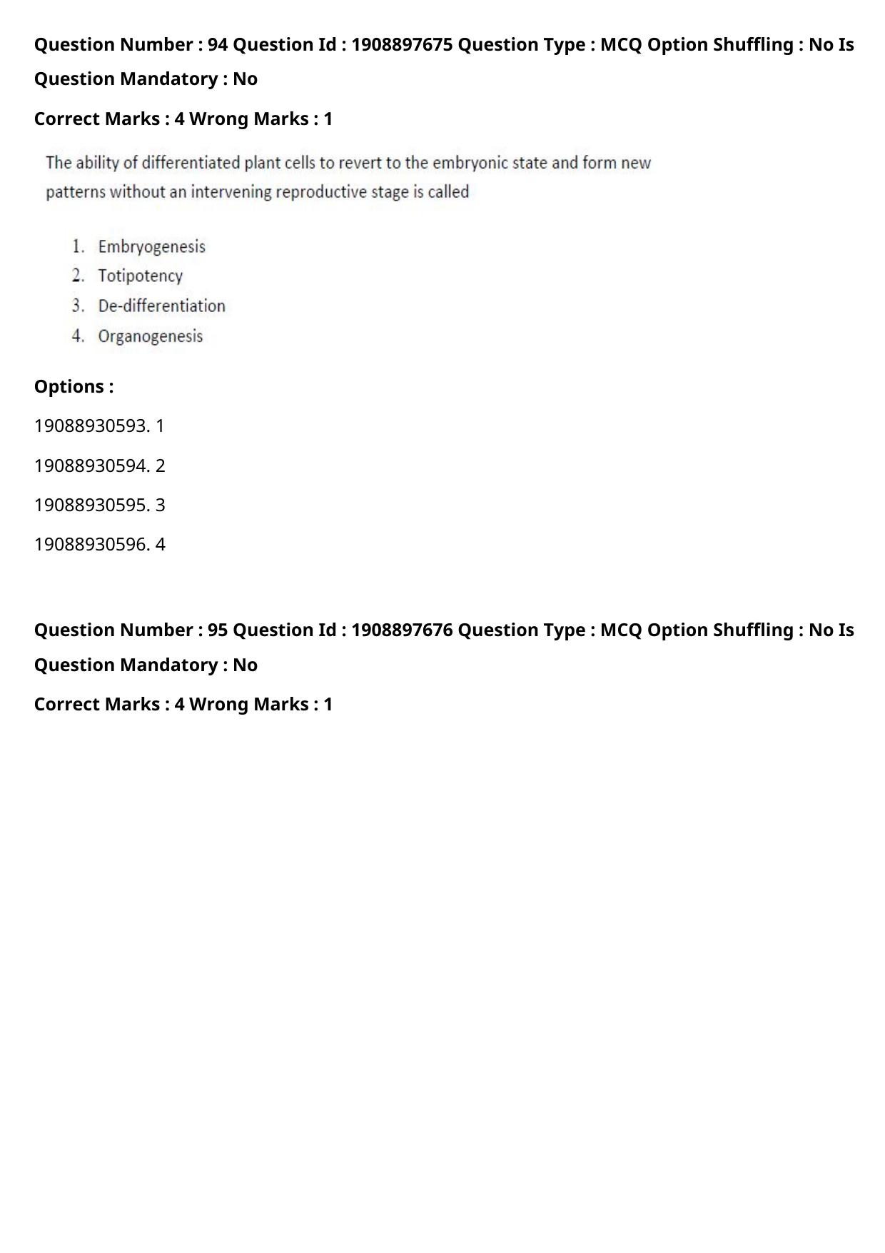 ICAR AIEEA PG 2021 PLANT BIOTECHNOLOGY Question Paper - Page 52