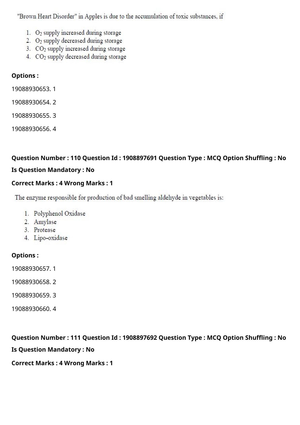 ICAR AIEEA PG 2021 PLANT BIOTECHNOLOGY Question Paper - Page 60