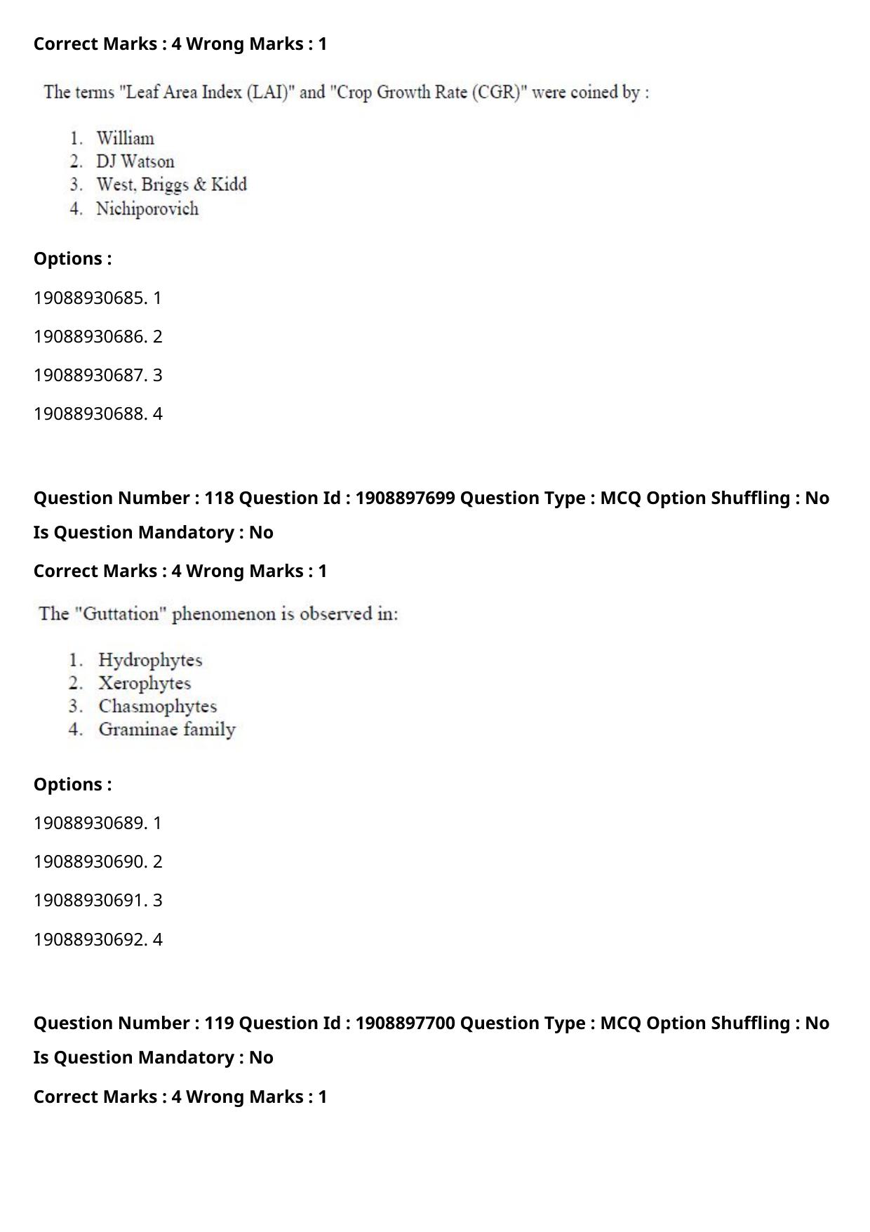 ICAR AIEEA PG 2021 PLANT BIOTECHNOLOGY Question Paper - Page 65