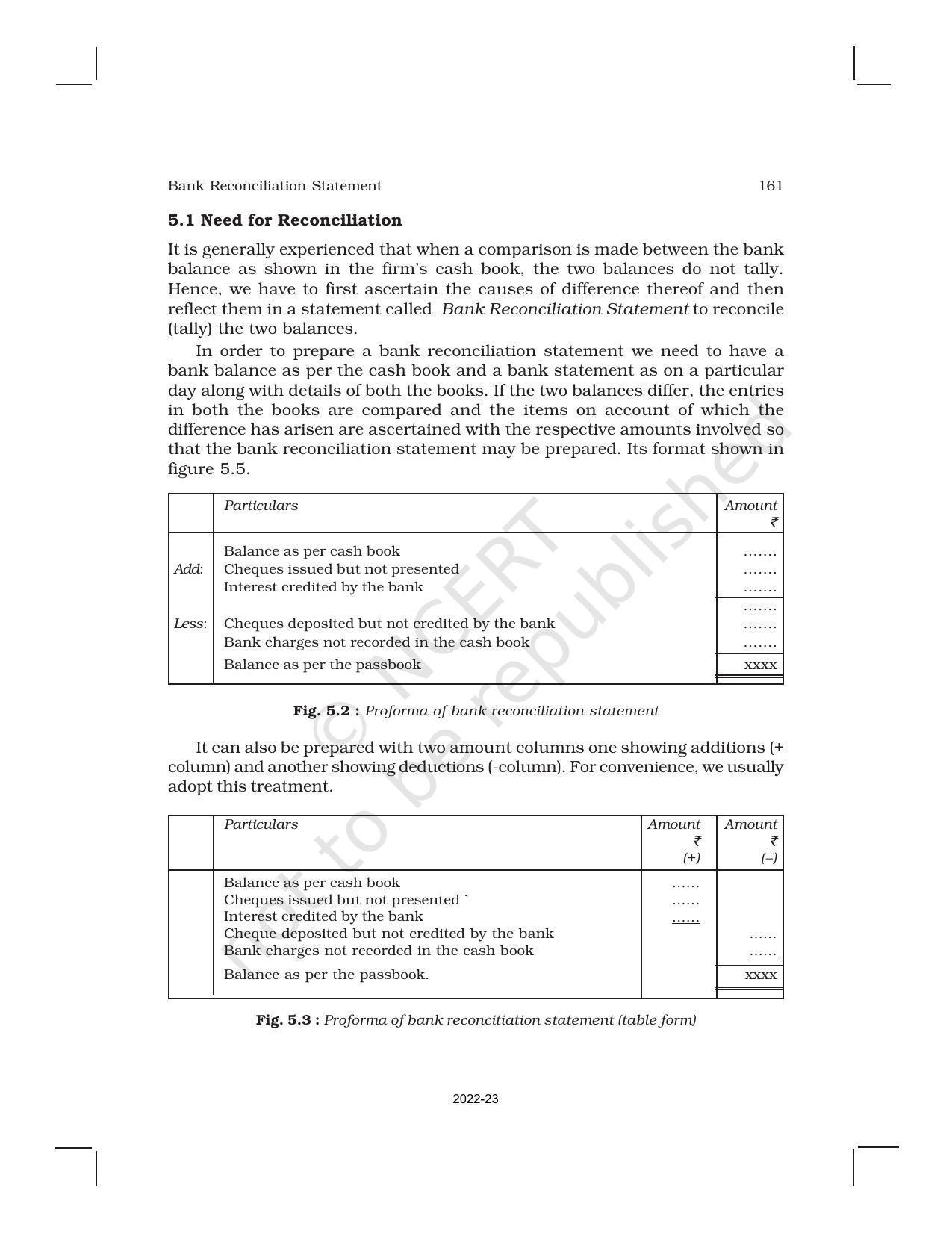 NCERT Book for Class 11 Accountancy (Part-I) Chapter 5 Bank Reconciliation Statement - Page 2