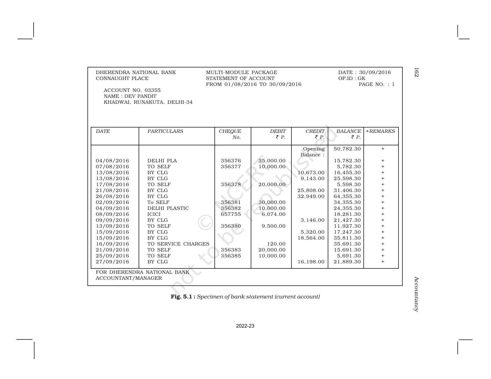 NCERT Book for Class 11 Accountancy (Part-I) Chapter 5 Bank Reconciliation Statement - Page 3