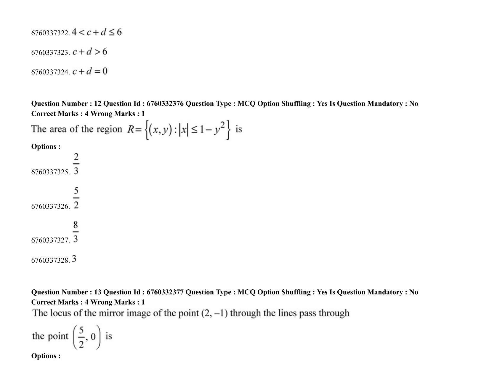 JEE Mains 2021: B.Arch English (Shift 2) 05-08-2021 Question Paper - Page 9