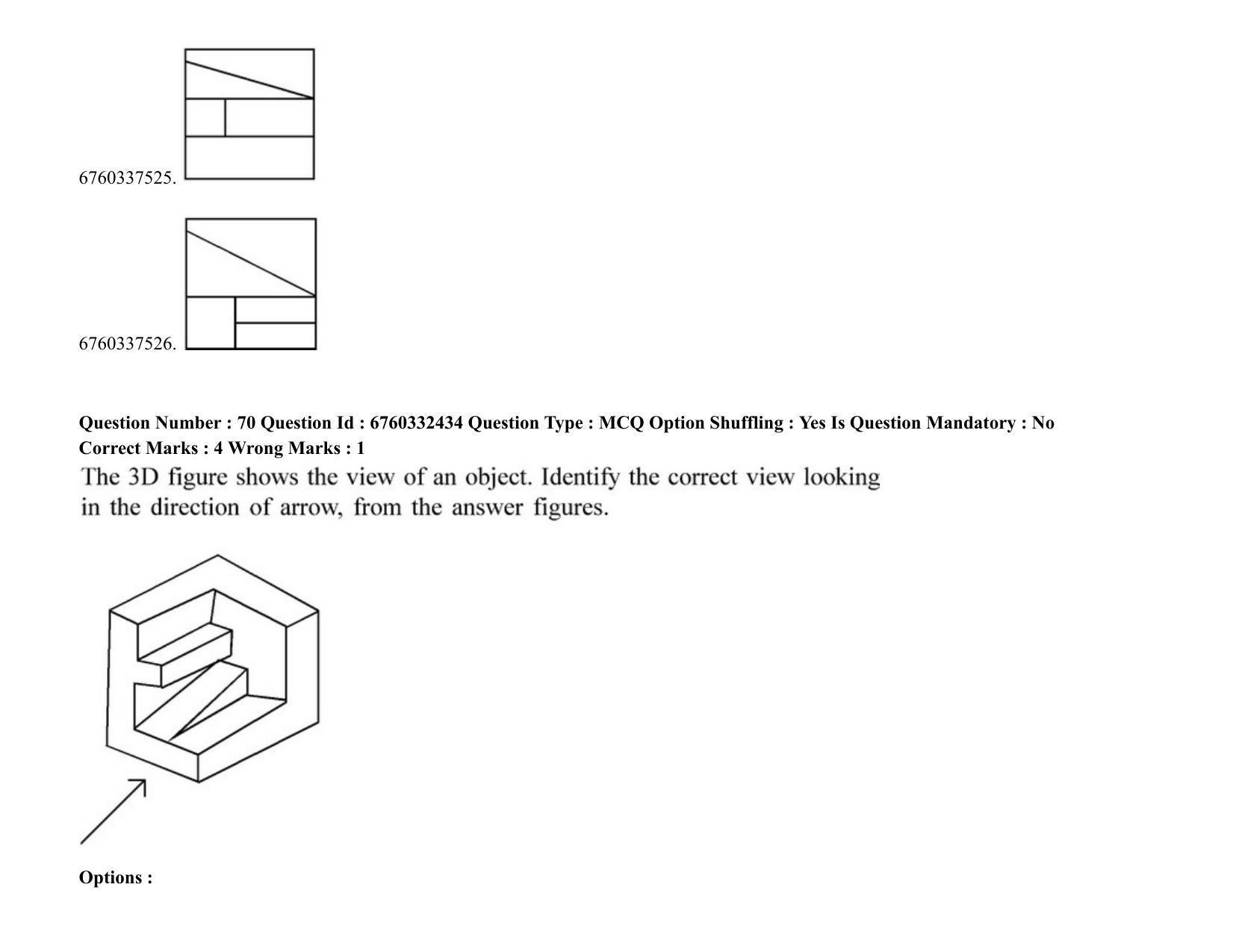 JEE Mains 2021: B.Arch English (Shift 2) 05-08-2021 Question Paper - Page 55