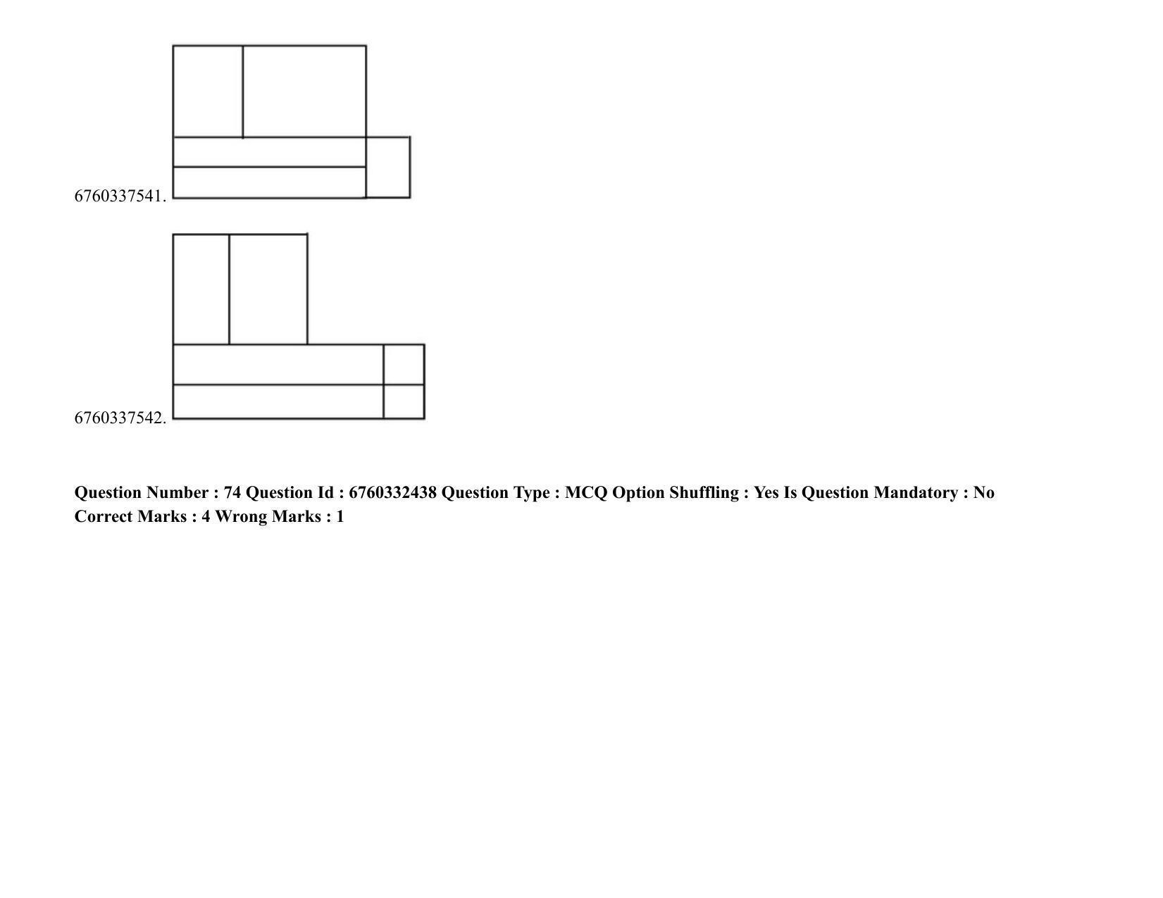 JEE Mains 2021: B.Arch English (Shift 2) 05-08-2021 Question Paper - Page 61