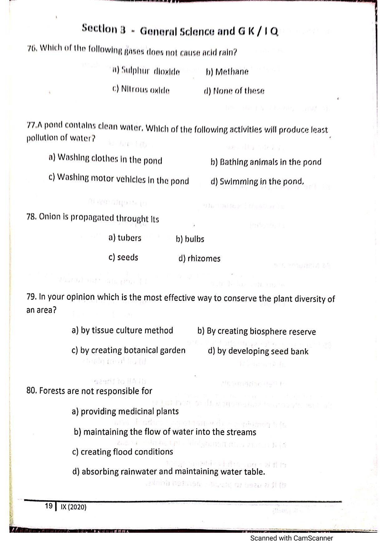 JKSSEE 2020 Class 9 Question Paper - Page 18