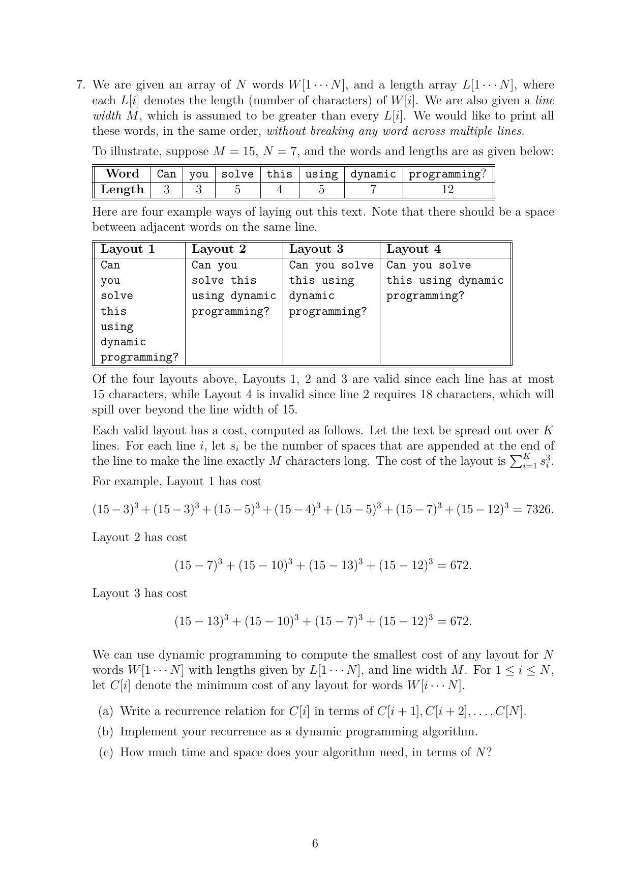 CMI Entrance Exam 2020 Question Paper MSc/PhD Computer Science - Page 6