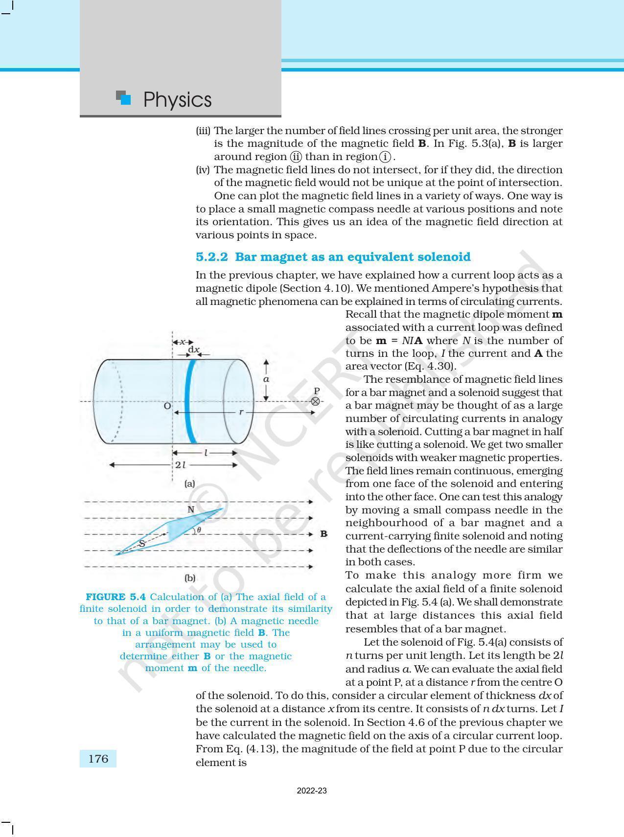 NCERT Book for Class 12 Physics Chapter 5 Magnetism and Matter - Page 4