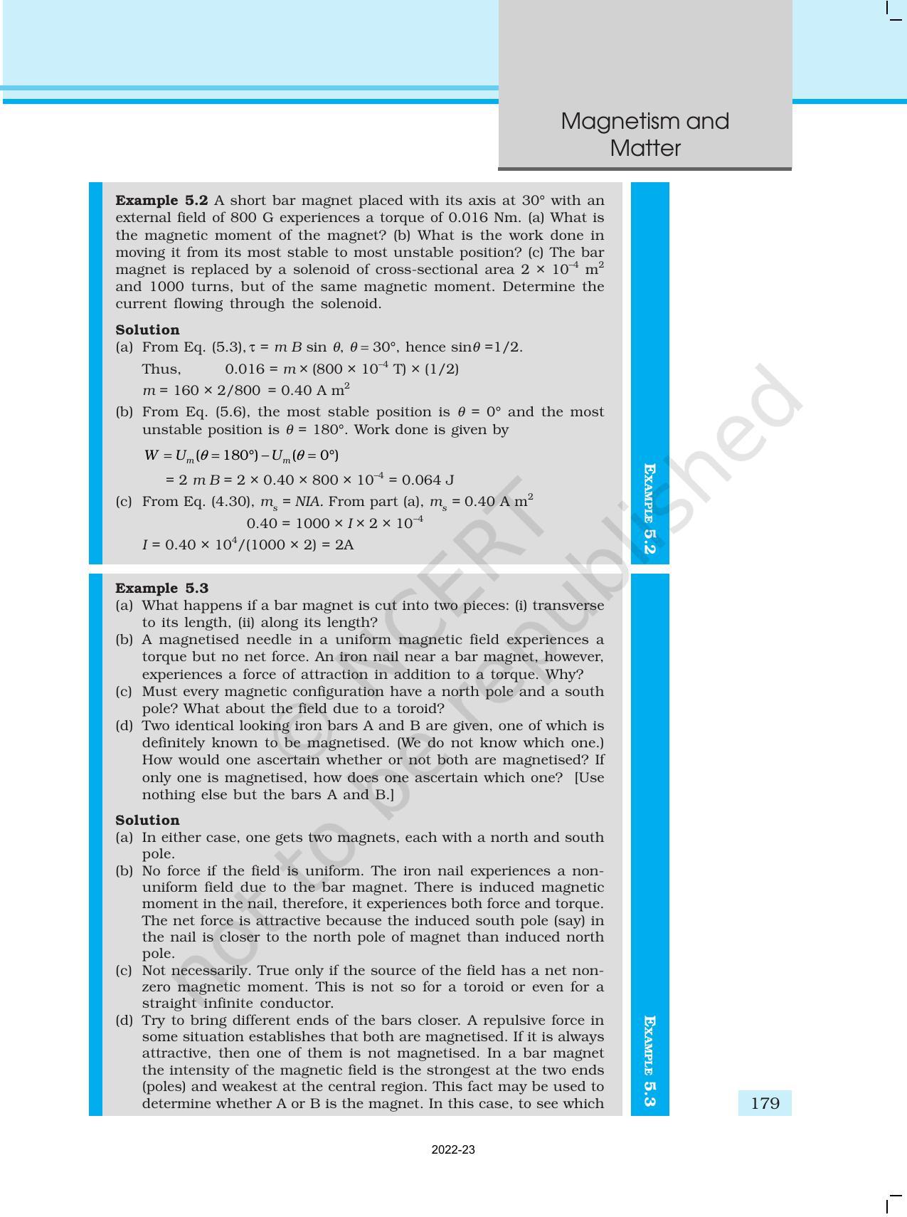 NCERT Book for Class 12 Physics Chapter 5 Magnetism and Matter - Page 7