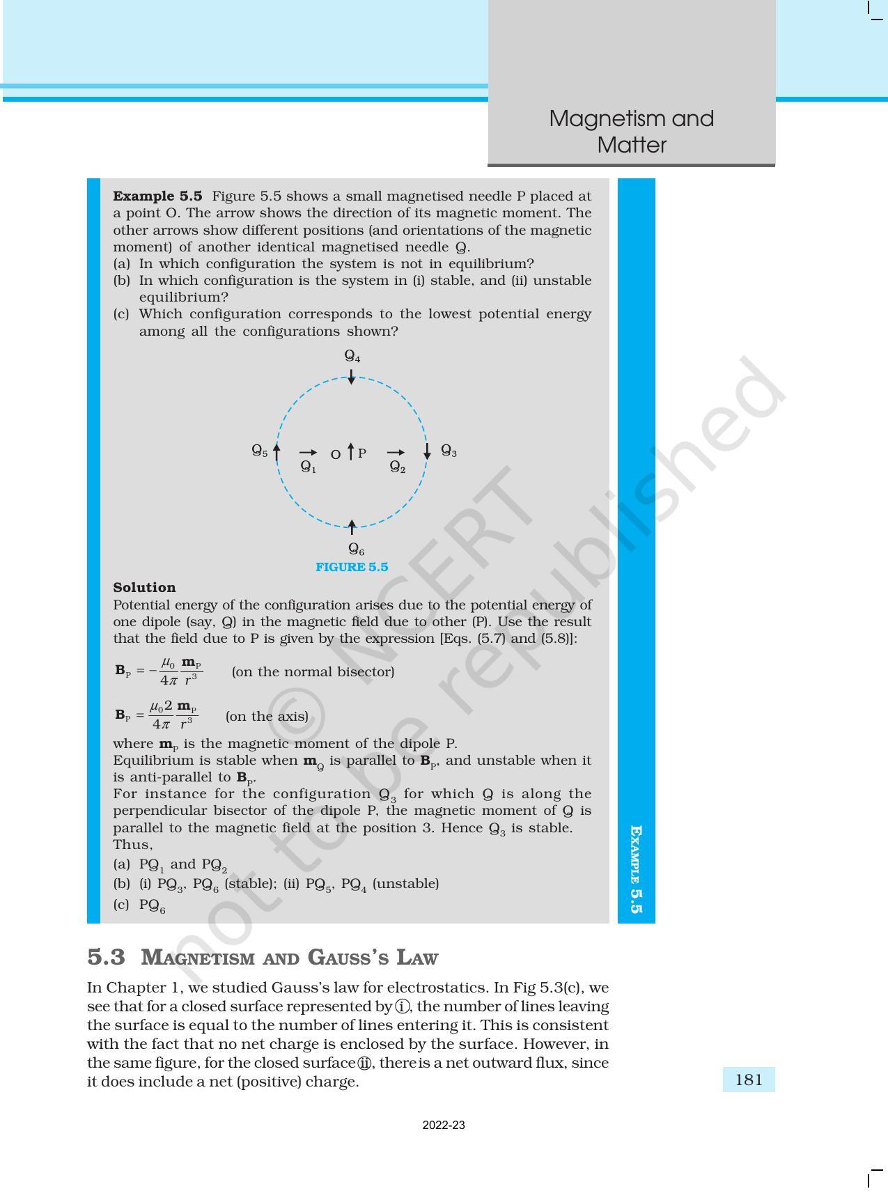 NCERT Book for Class 12 Physics Chapter 5 Magnetism and Matter - Page 9