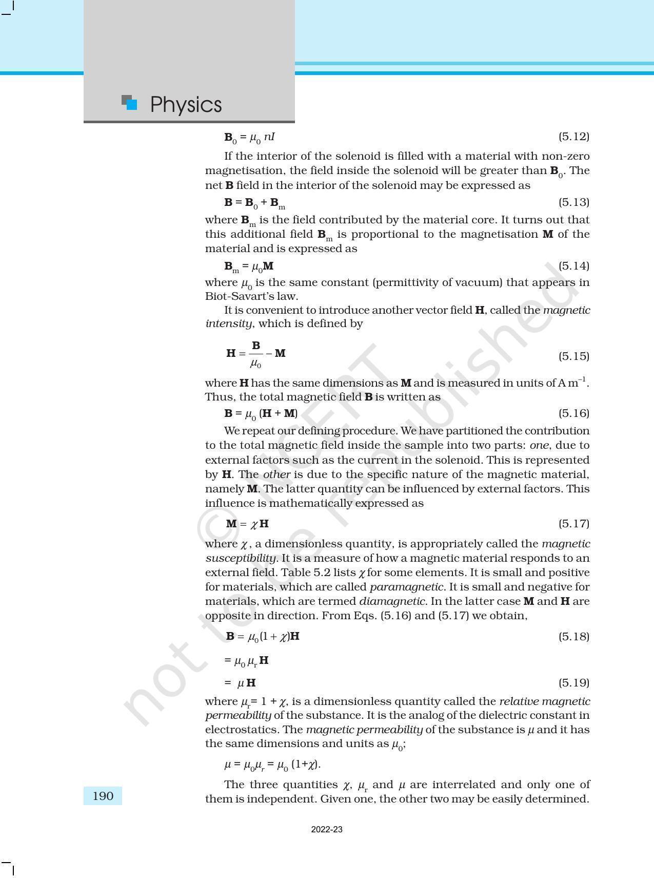 NCERT Book for Class 12 Physics Chapter 5 Magnetism and Matter - Page 18