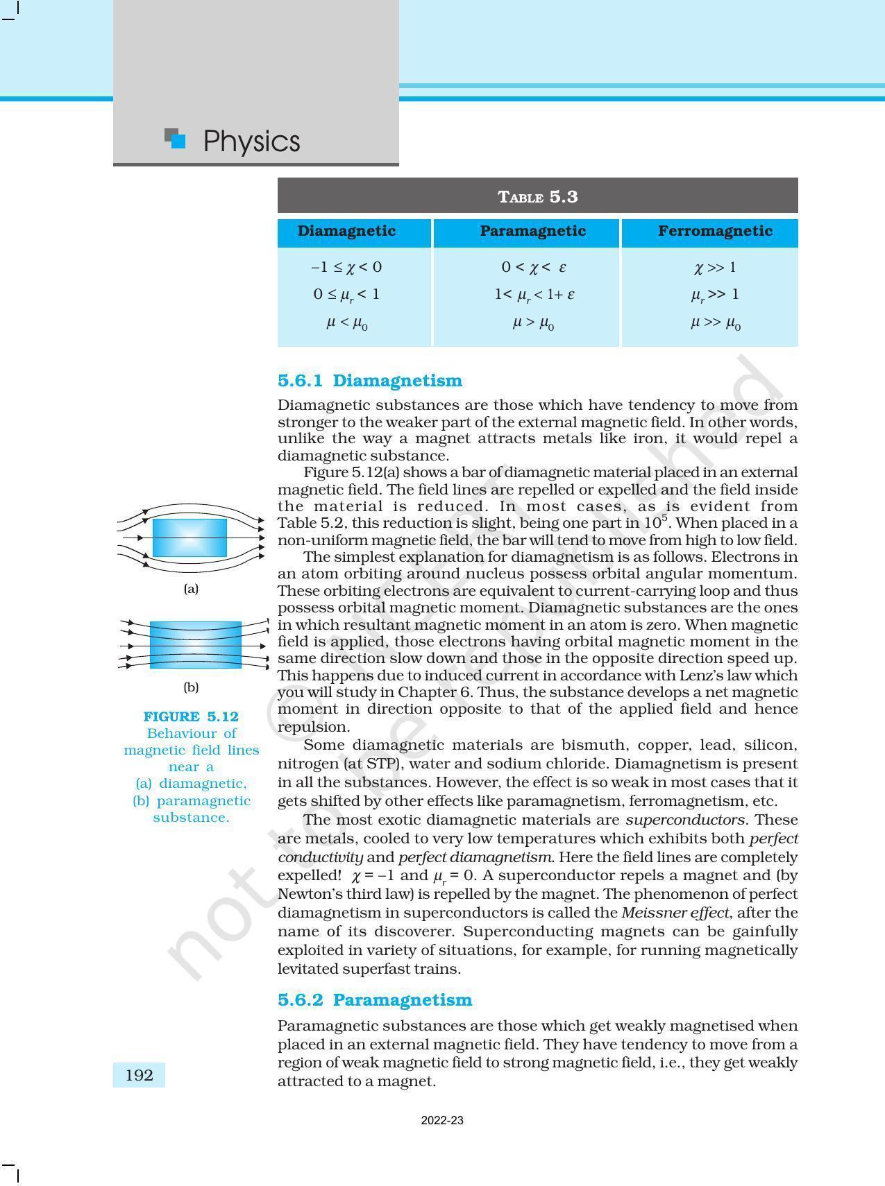 NCERT Book for Class 12 Physics Chapter 5 Magnetism and Matter - Page 20