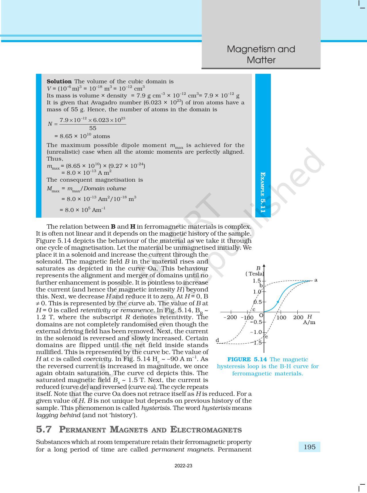 NCERT Book for Class 12 Physics Chapter 5 Magnetism and Matter - Page 23