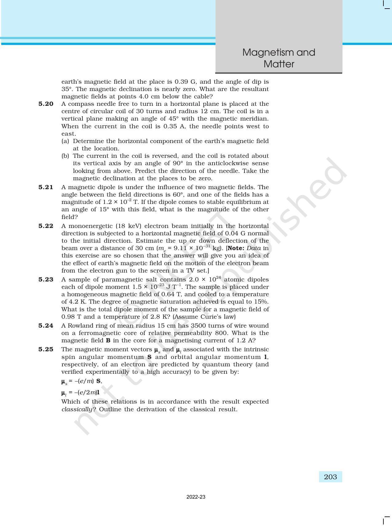 NCERT Book for Class 12 Physics Chapter 5 Magnetism and Matter - Page 31