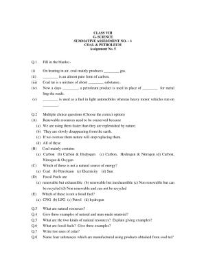 CBSE Worksheets for Class 8 Science Assignment 8