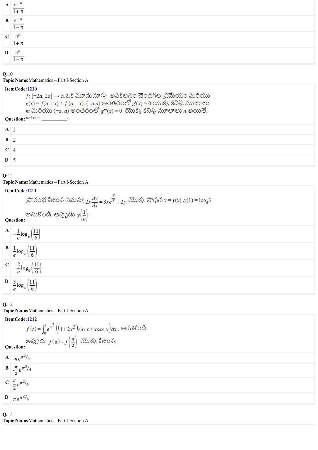 JEE Mains 2022: B Arch & B Planning Telugu (Shift 2) 23-06-2022 Question Paper - Page 3