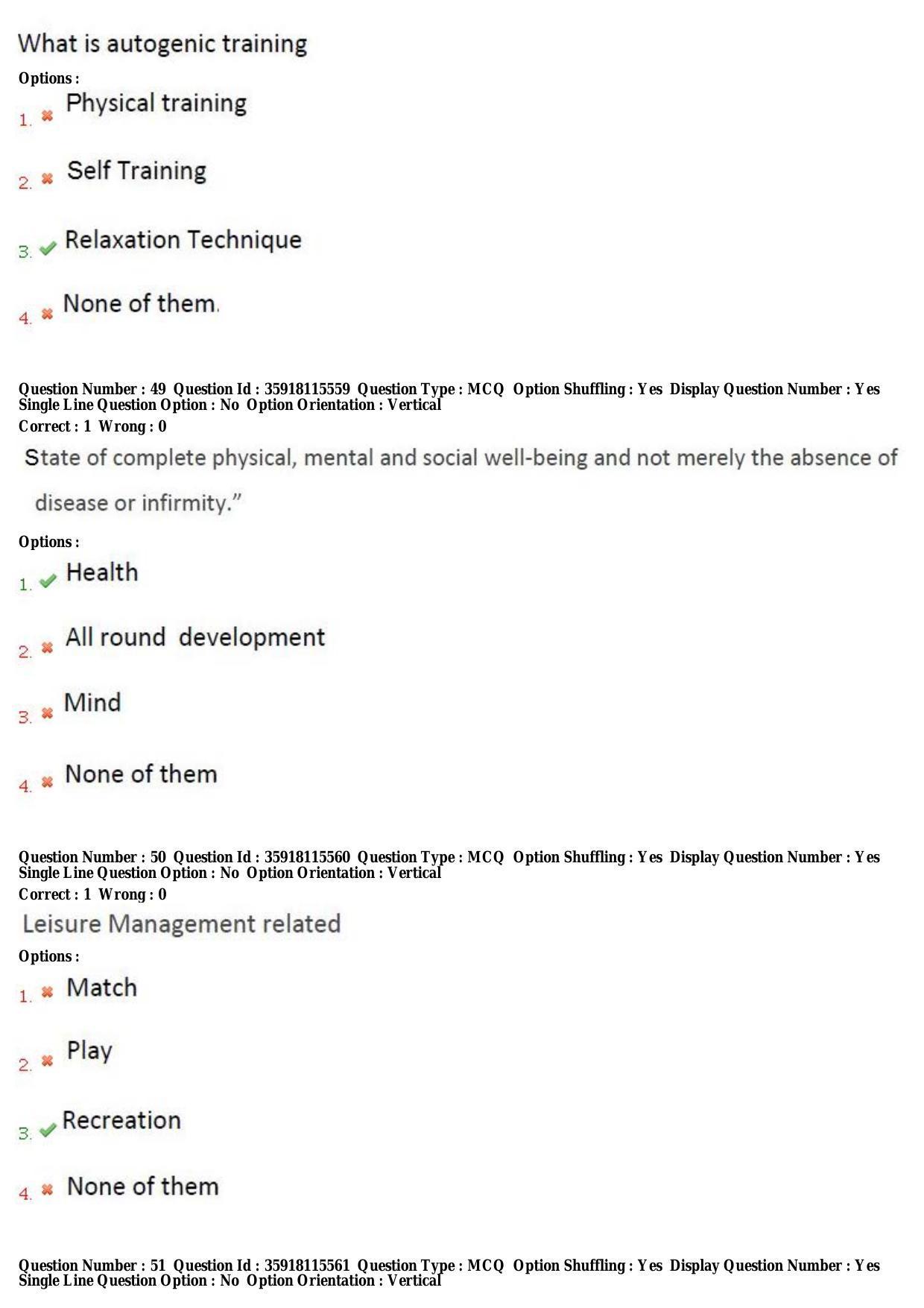 TS CPGET 2018 M.P.Ed. (Shift 3) Question Paper with Answer Key - Page 18