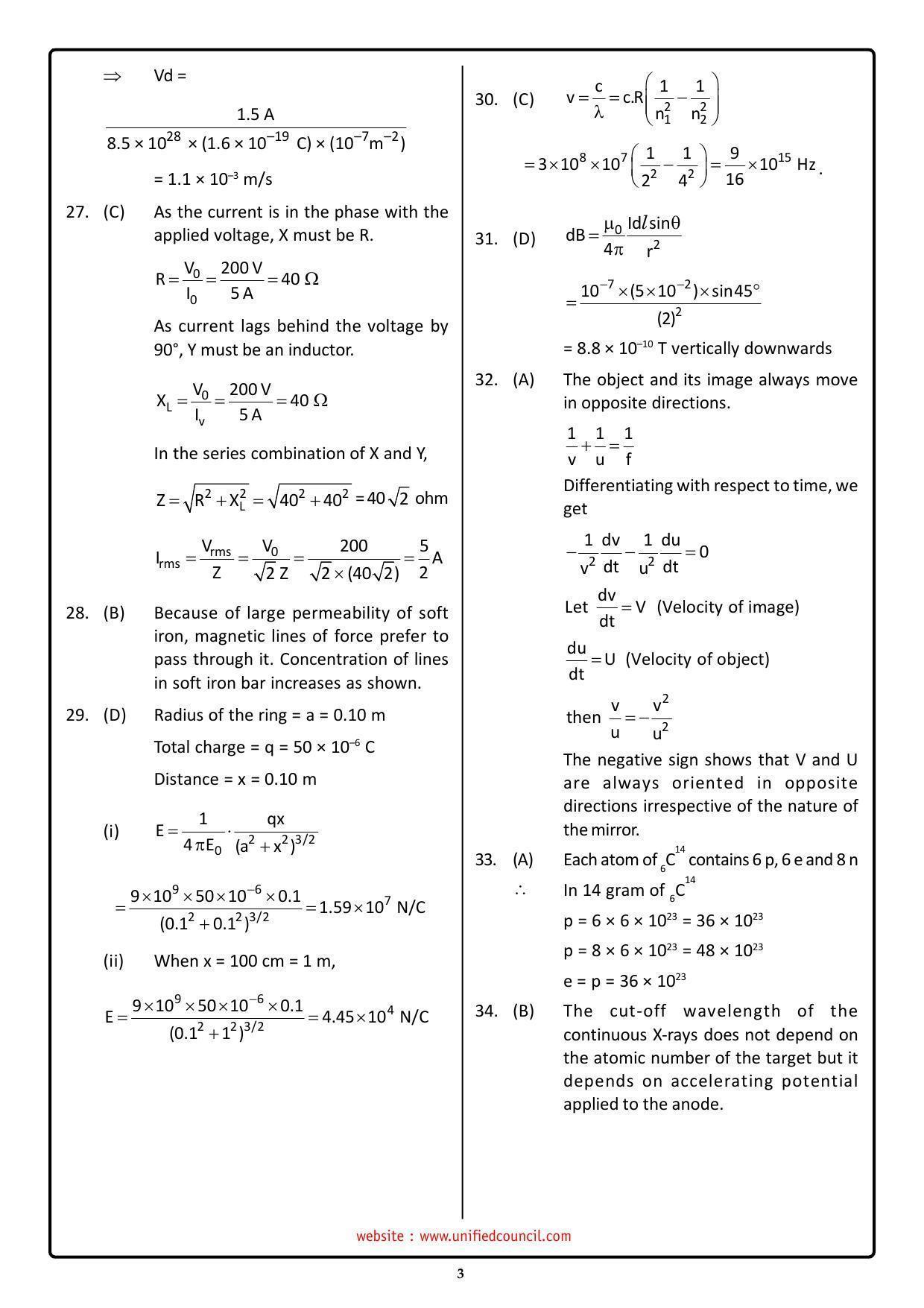 NSTSE 2023 Class 12 PCB Answer Key (Paper Code 484) - Page 3