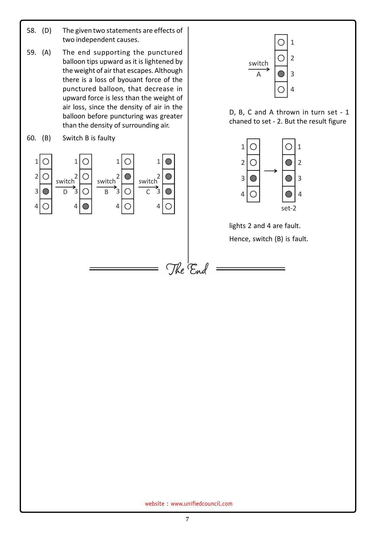 NSTSE 2023 Class 12 PCB Answer Key (Paper Code 484) - Page 7