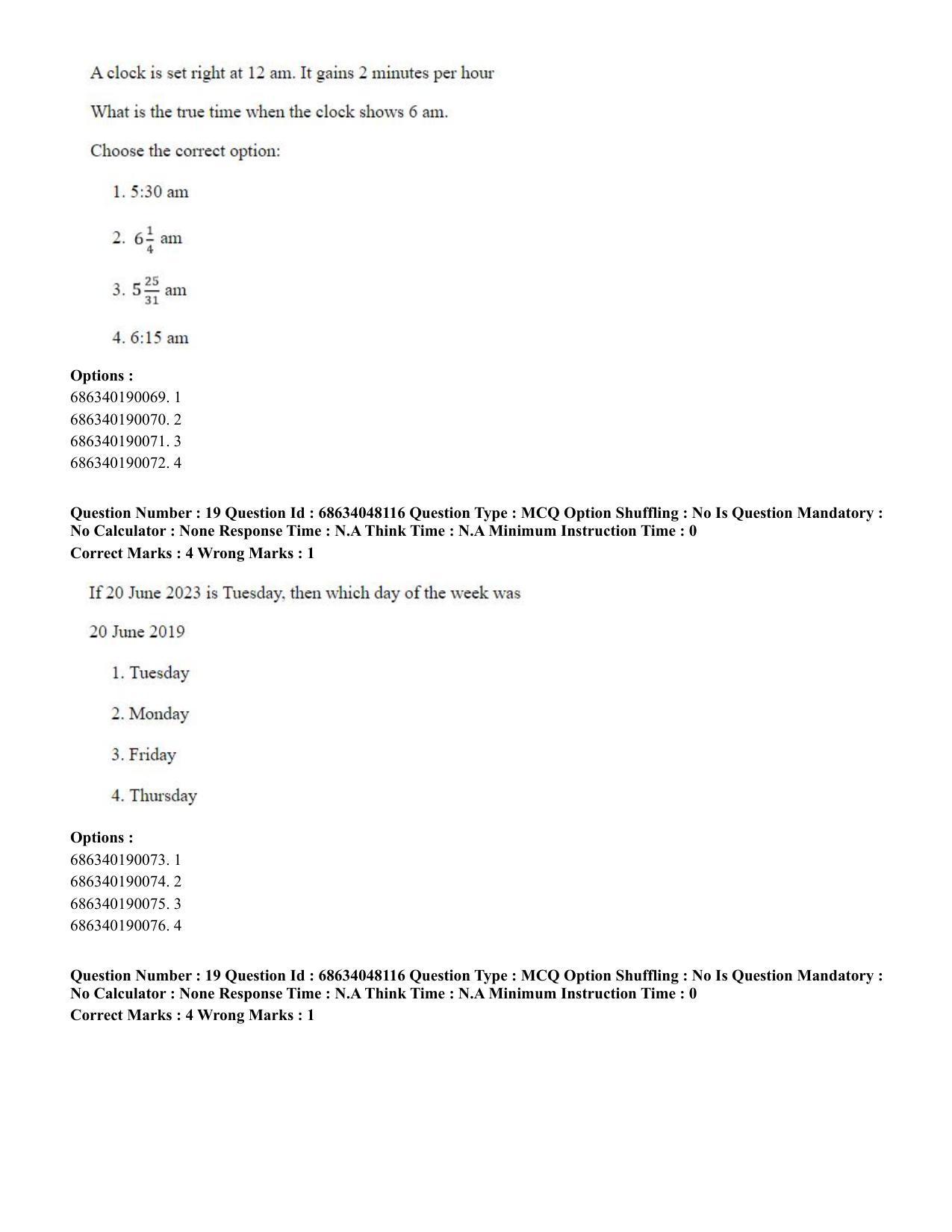 CUET PG 2023: COQP16 – MA Education (Eng) - Shift 2 (30-06-2023) Question Paper - Page 19