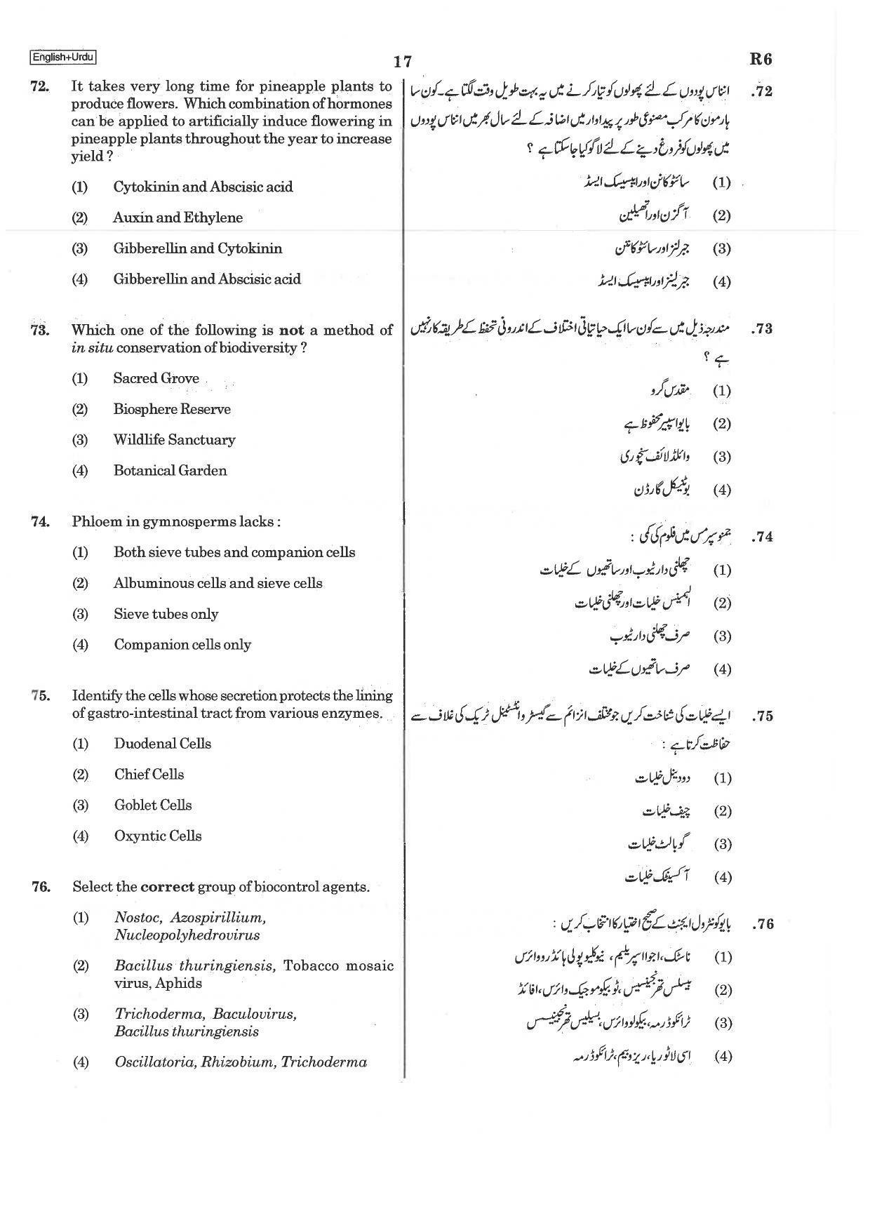 NEET R6 2019 Question Paper - Page 17