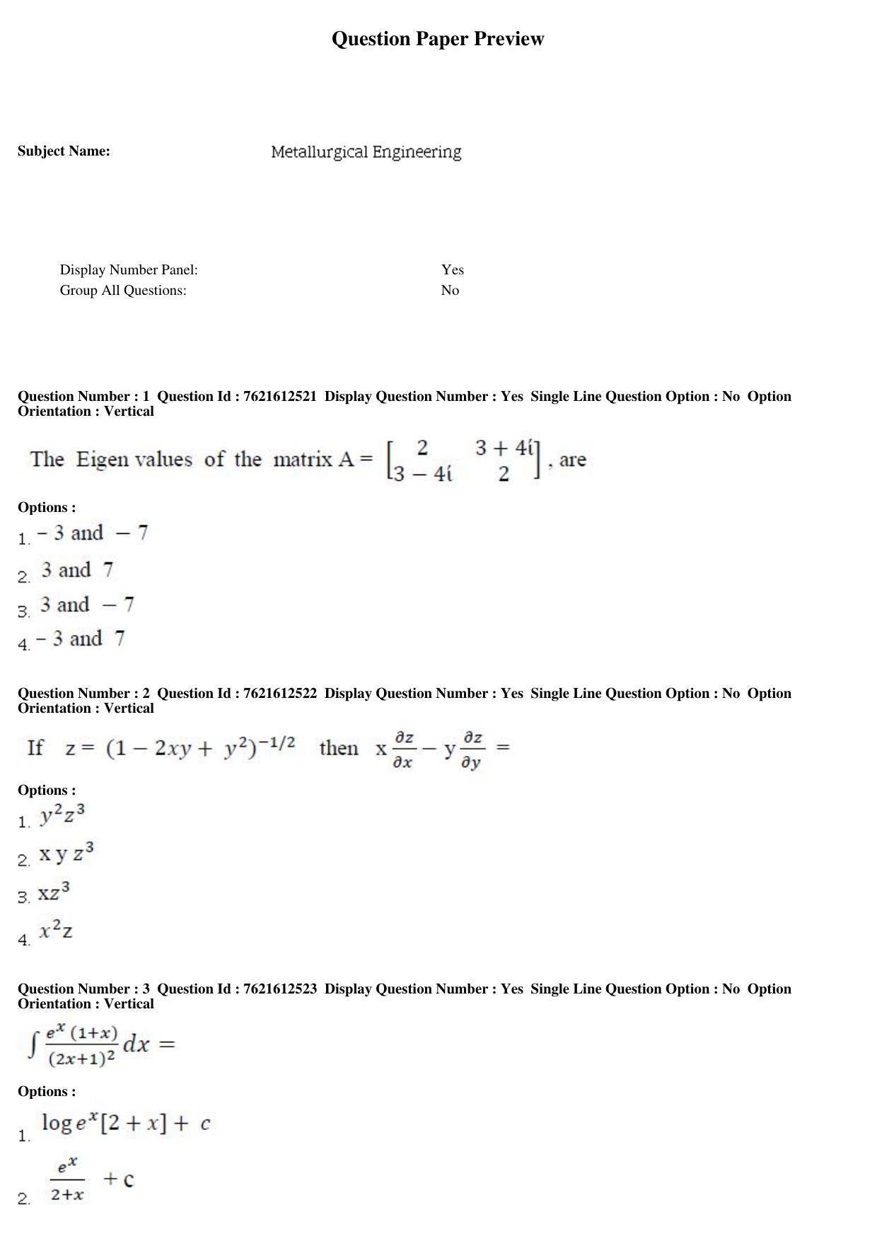 TS PGECET 2017: Metallurgical-Engineering Question Papers - Page 1