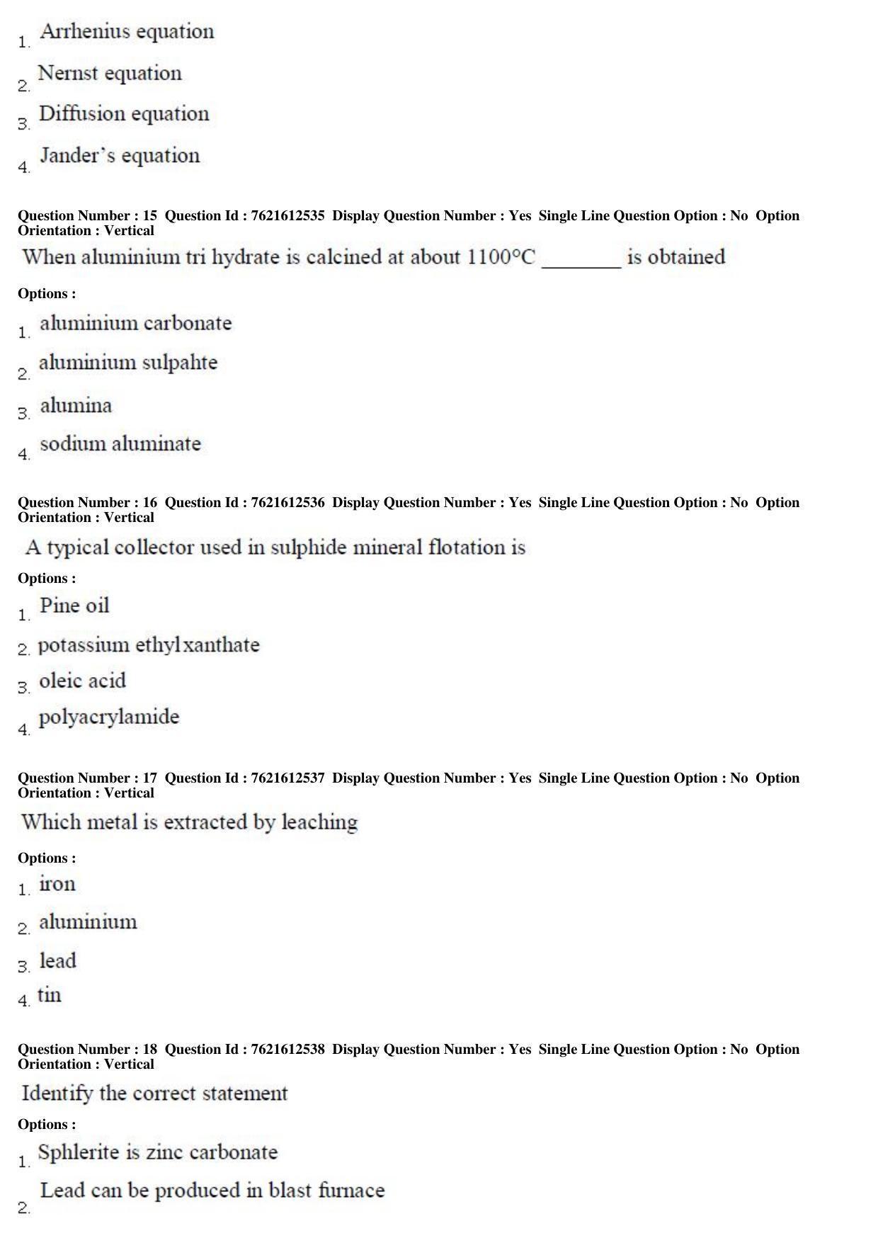 TS PGECET 2017: Metallurgical-Engineering Question Papers - Page 5