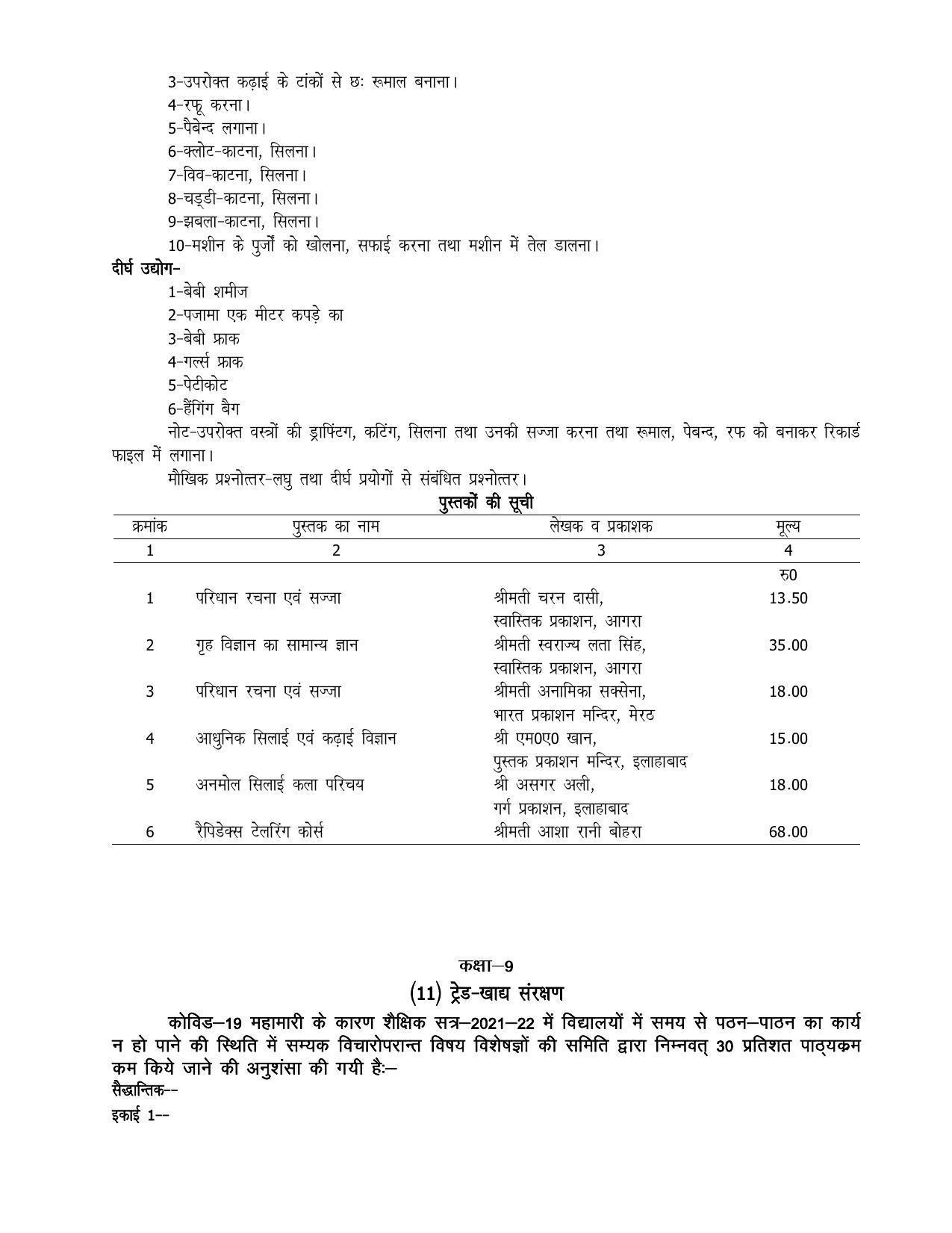 UP Board 9th Syllabus Moral Sports and Physical Education - Page 31