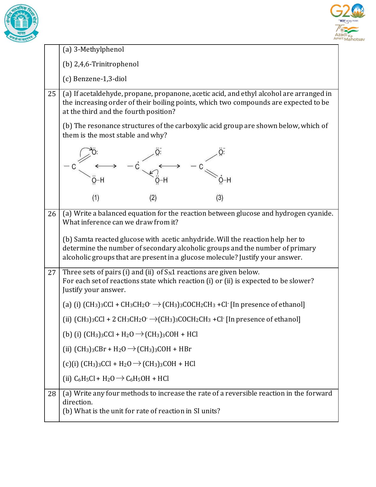 CBSE Class 12 Chemistry SET 1 Practice Questions 2023-24  - Page 9