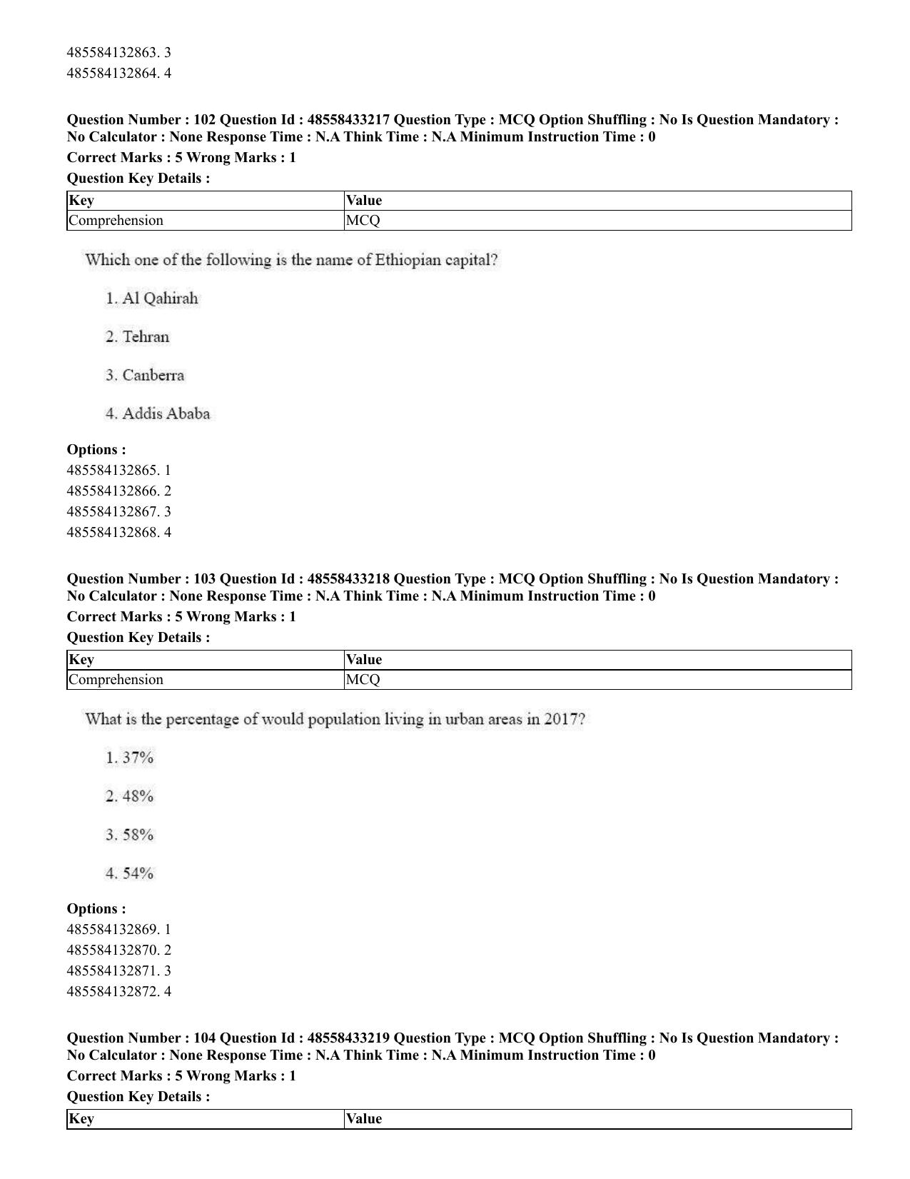 CUET 2023 English Telugu Shift 1 Question Papers - 18 June 2023 - Page 100