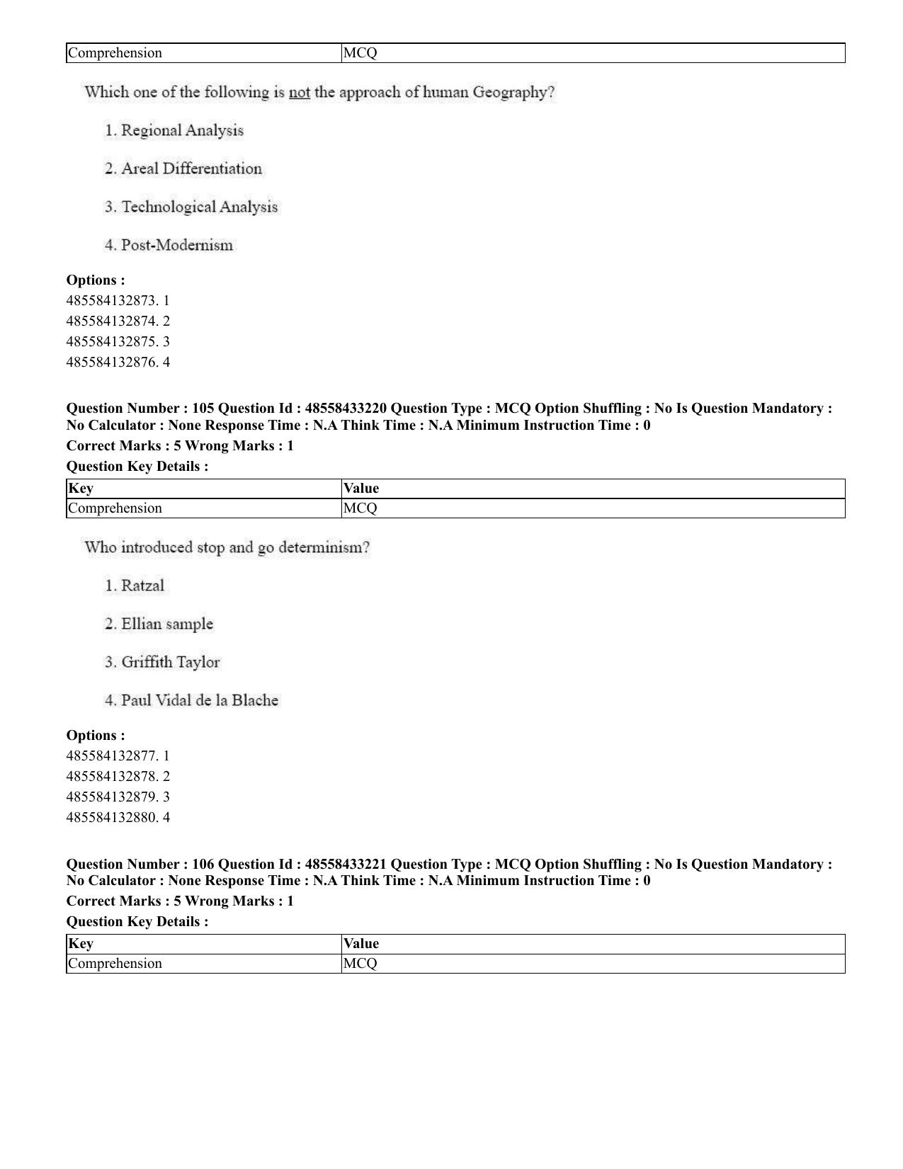 CUET 2023 English Telugu Shift 1 Question Papers - 18 June 2023 - Page 101