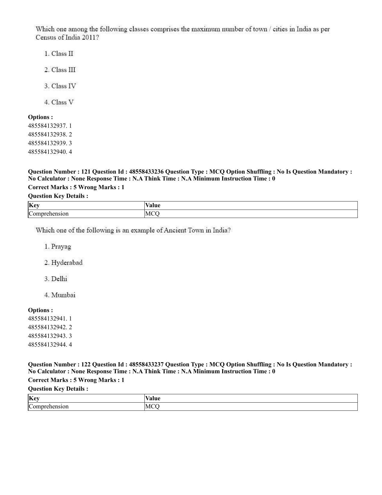 CUET 2023 English Telugu Shift 1 Question Papers - 18 June 2023 - Page 109