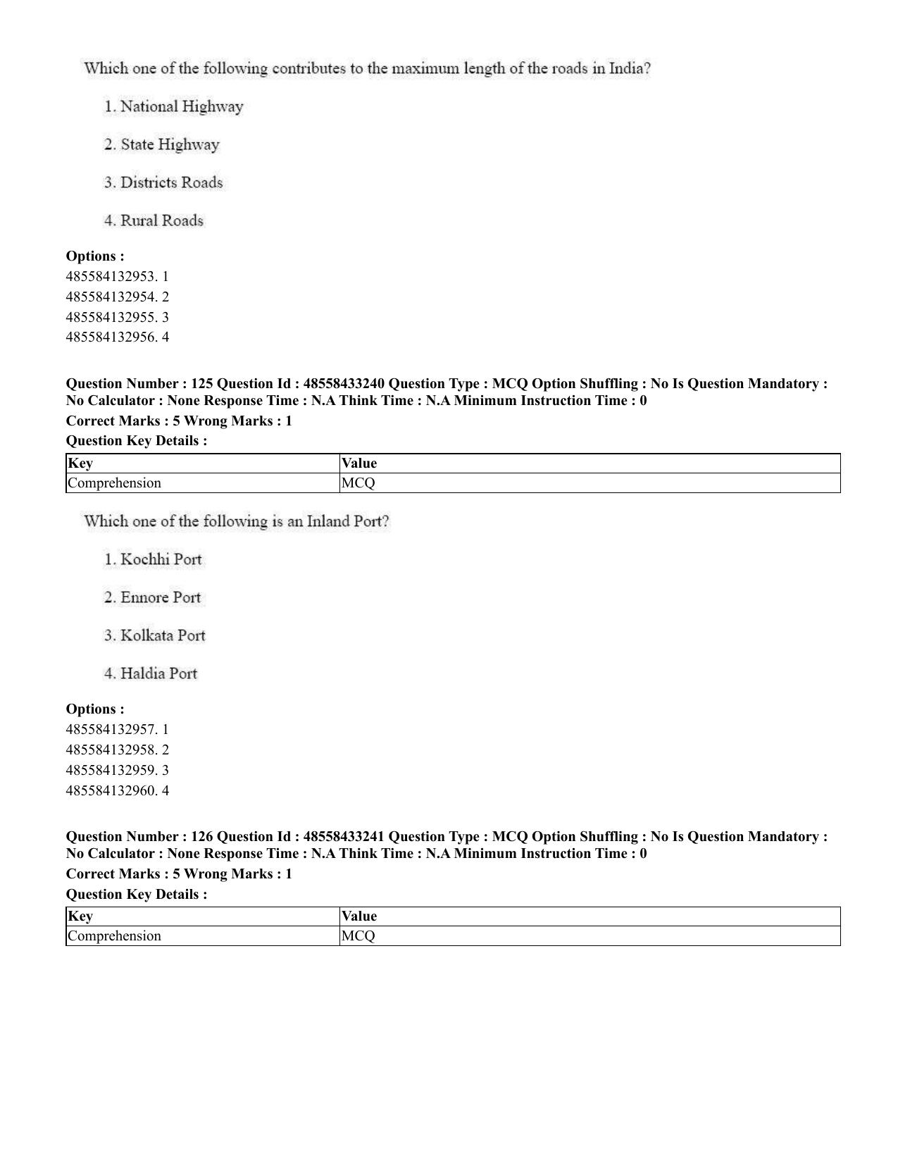 CUET 2023 English Telugu Shift 1 Question Papers - 18 June 2023 - Page 111