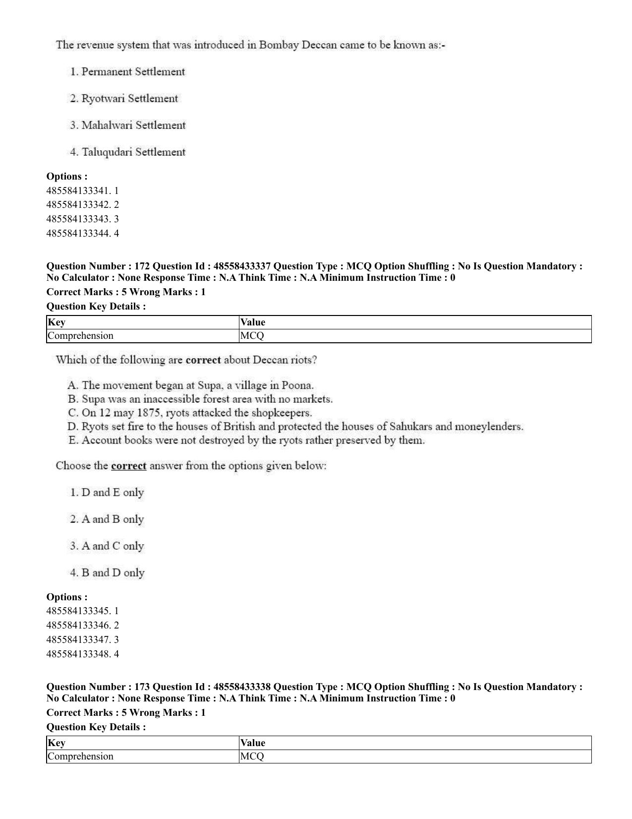 CUET 2023 English Telugu Shift 1 Question Papers - 18 June 2023 - Page 142