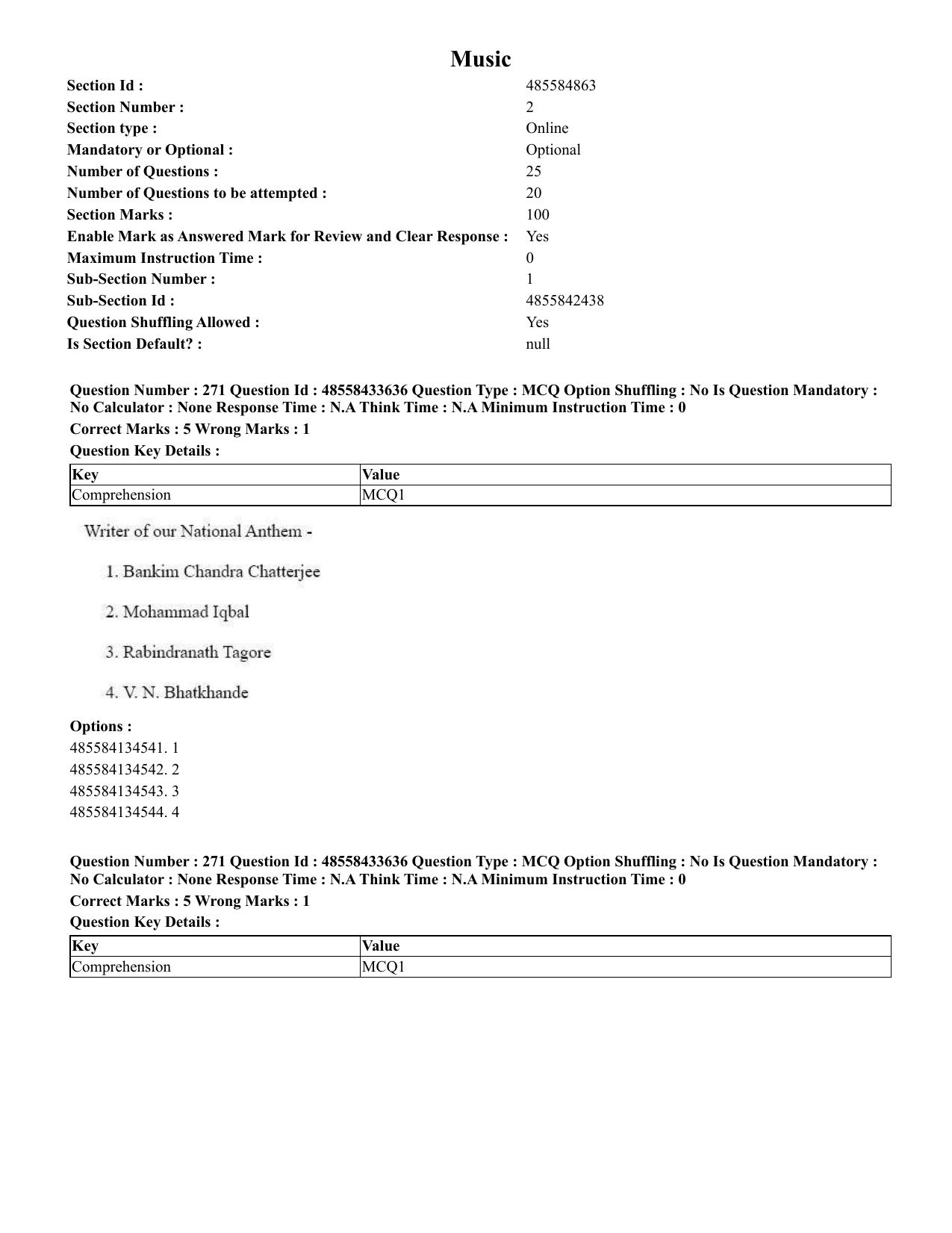 CUET 2023 English Telugu Shift 1 Question Papers - 18 June 2023 - Page 249