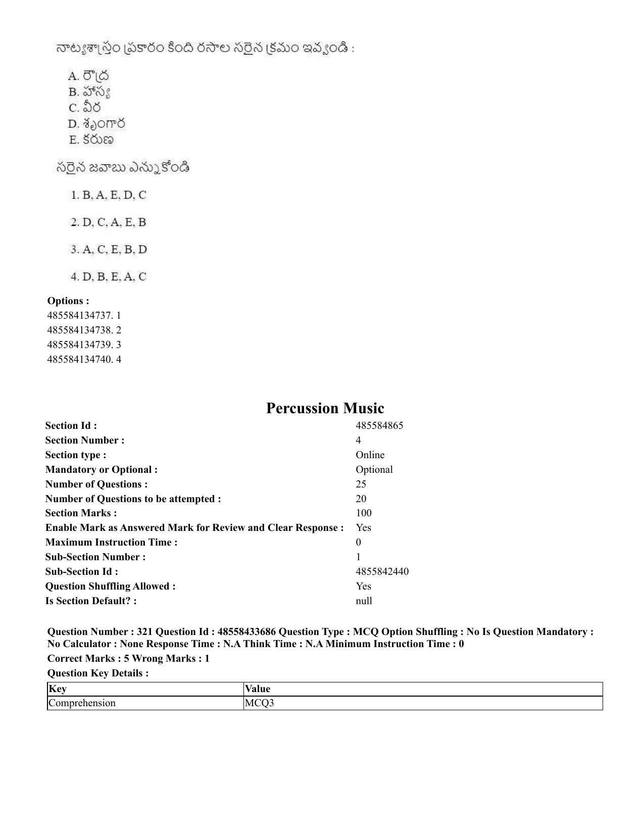 CUET 2023 English Telugu Shift 1 Question Papers - 18 June 2023 - Page 304