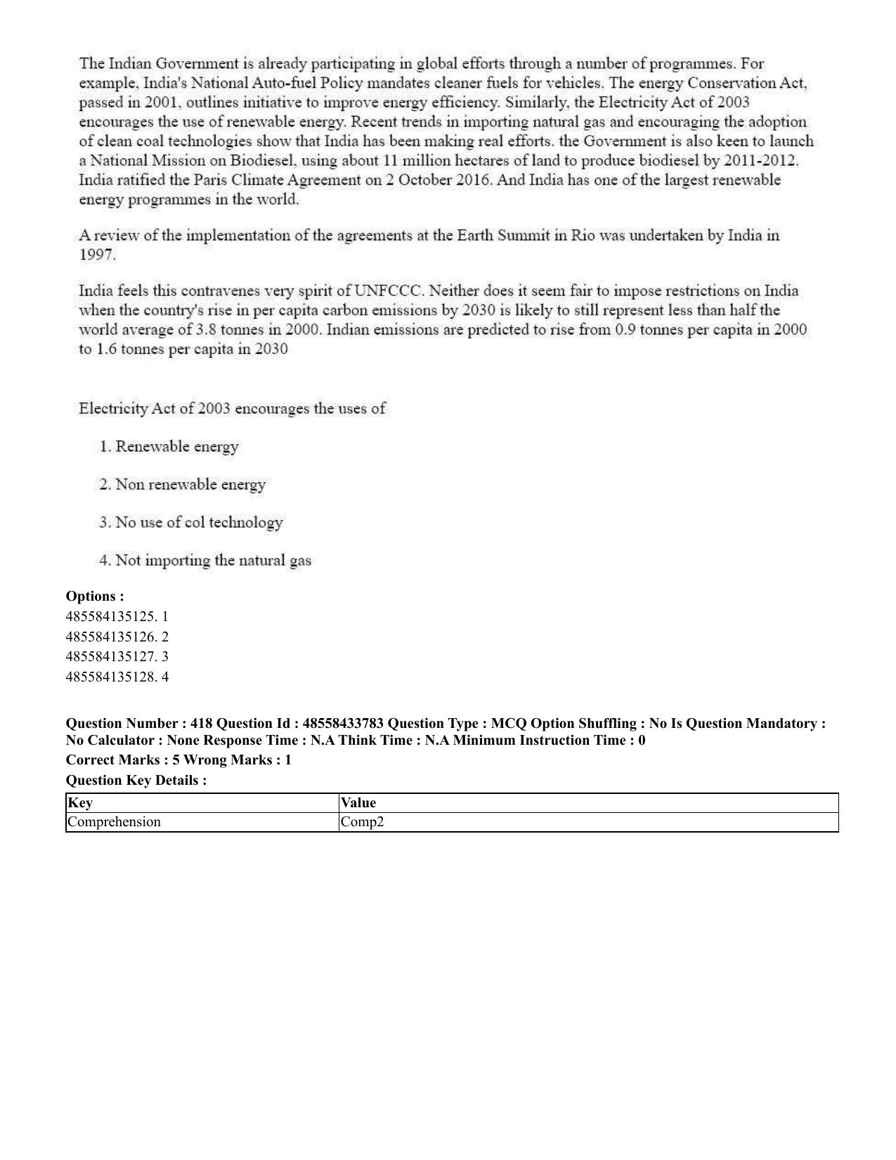 CUET 2023 English Telugu Shift 1 Question Papers - 18 June 2023 - Page 385