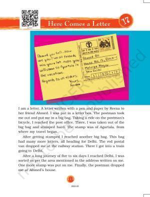 NCERT Book for Class 3 EVS Chapter 17-Here comes a Letter