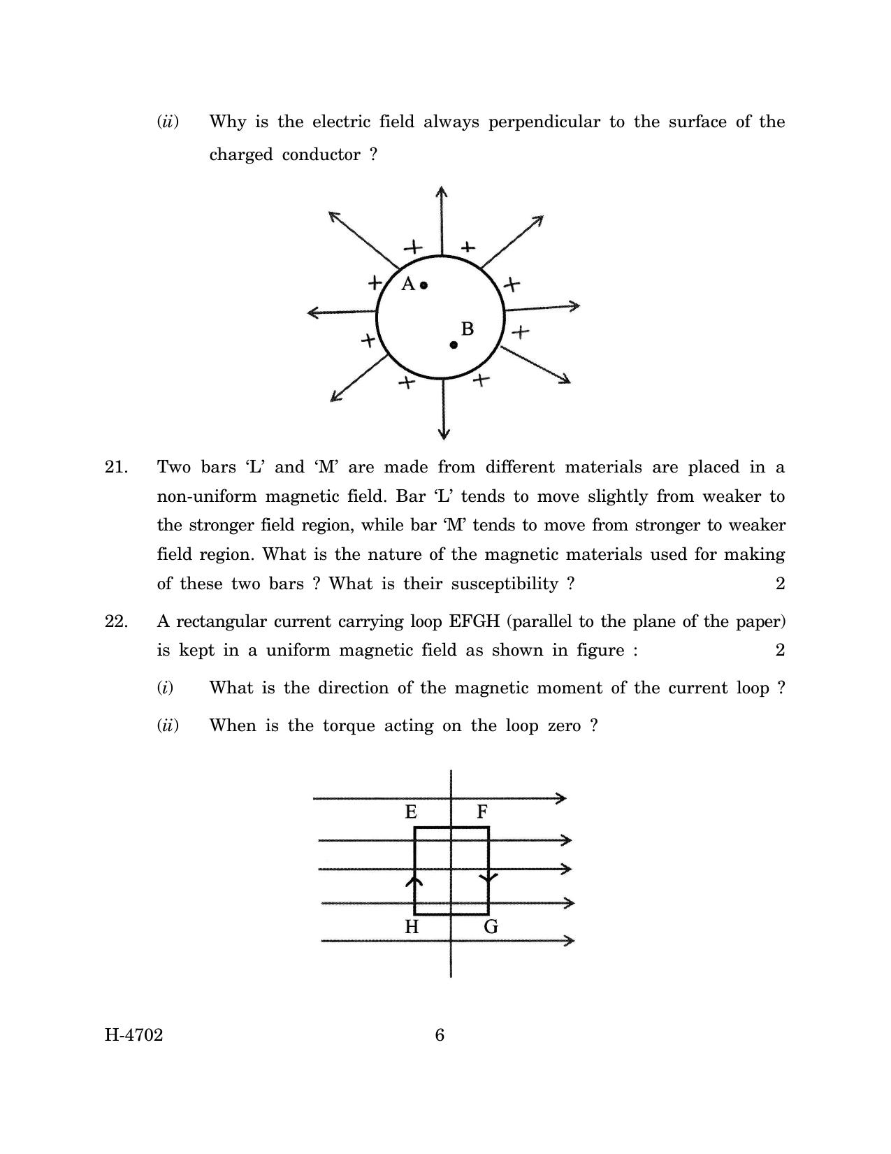 Goa Board Class 12 Physics (March 2024) Question Paper - Page 6