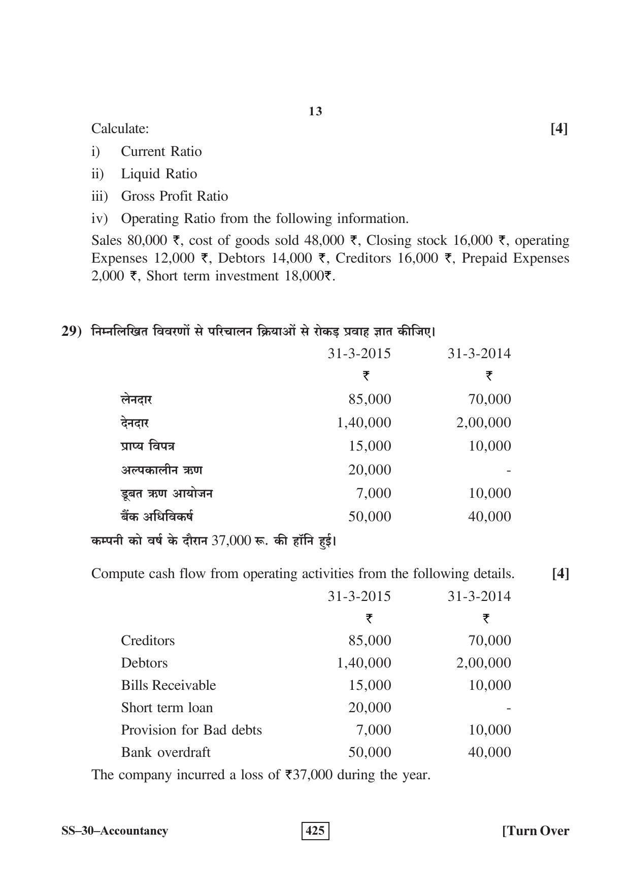 Class 12 2016 Accountancy RBSE Question Paper - Page 13
