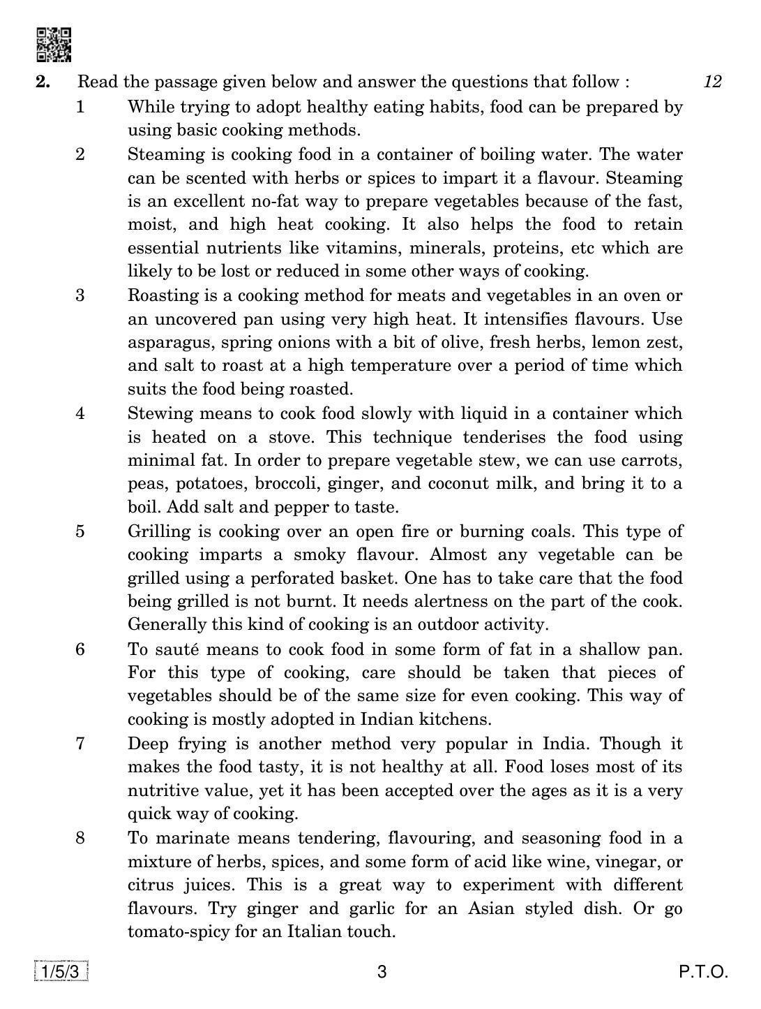 CBSE Class 10 1-5-3 ENGLISH COMMUNICATIVE 2019 Question Paper - Page 3