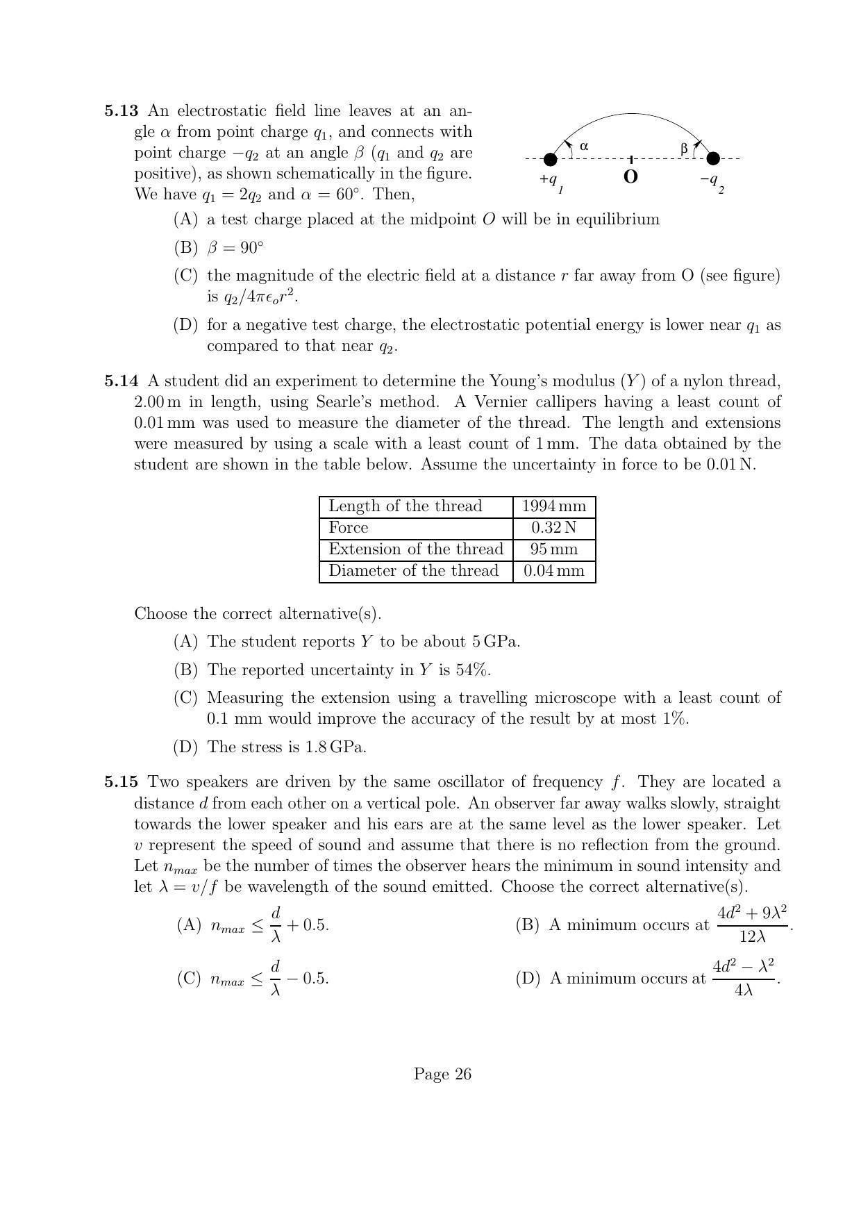 NEST 2016 Question Paper - Page 26