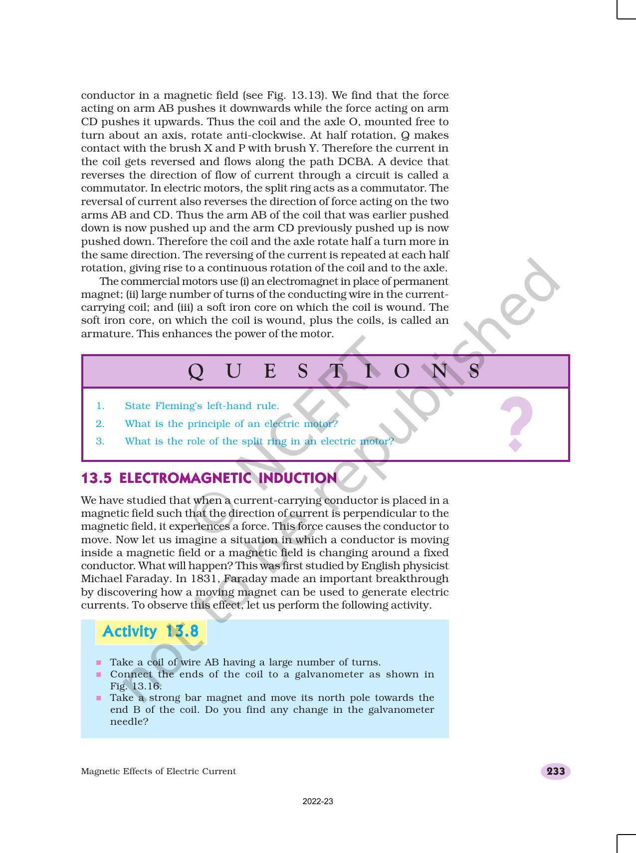 NCERT Book for Class 10 Science Chapter 13 Magnetic Effects of Electric Current - Page 11
