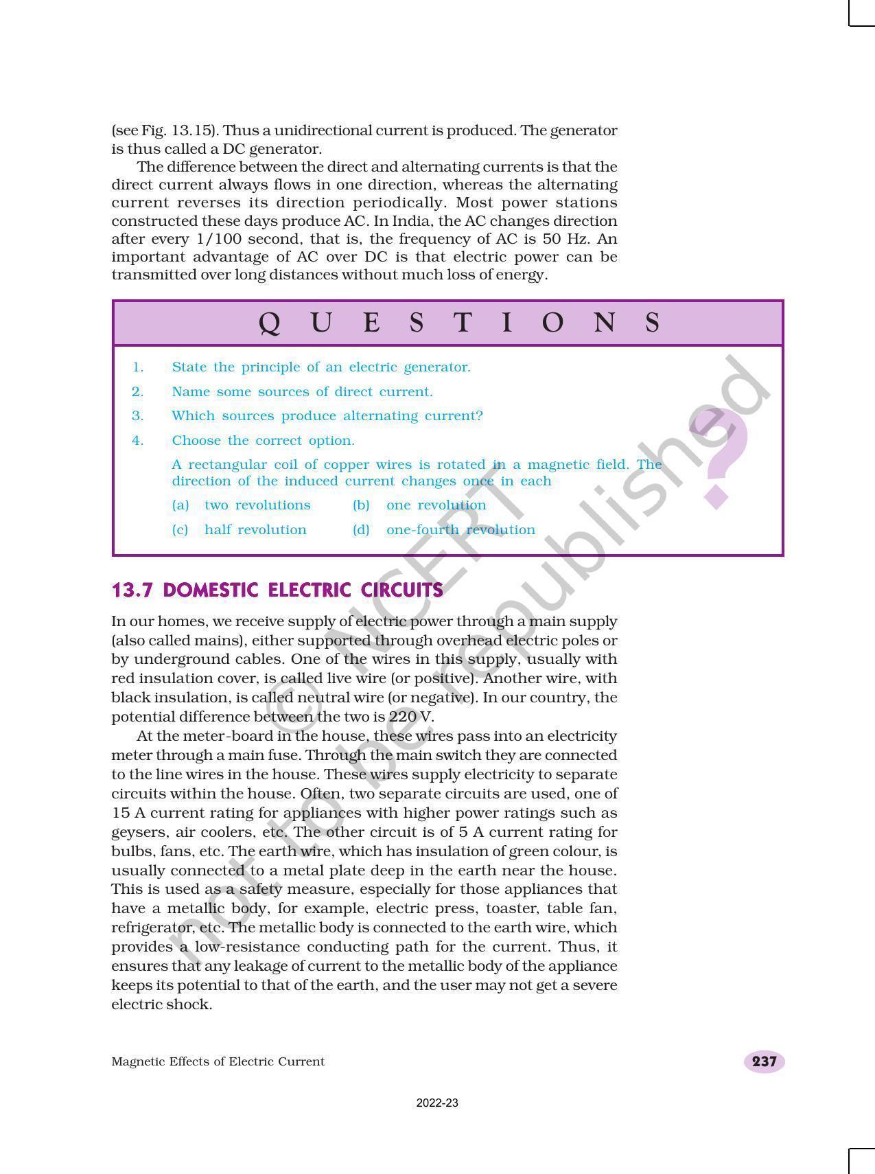 NCERT Book for Class 10 Science Chapter 13 Magnetic Effects of Electric Current - Page 15