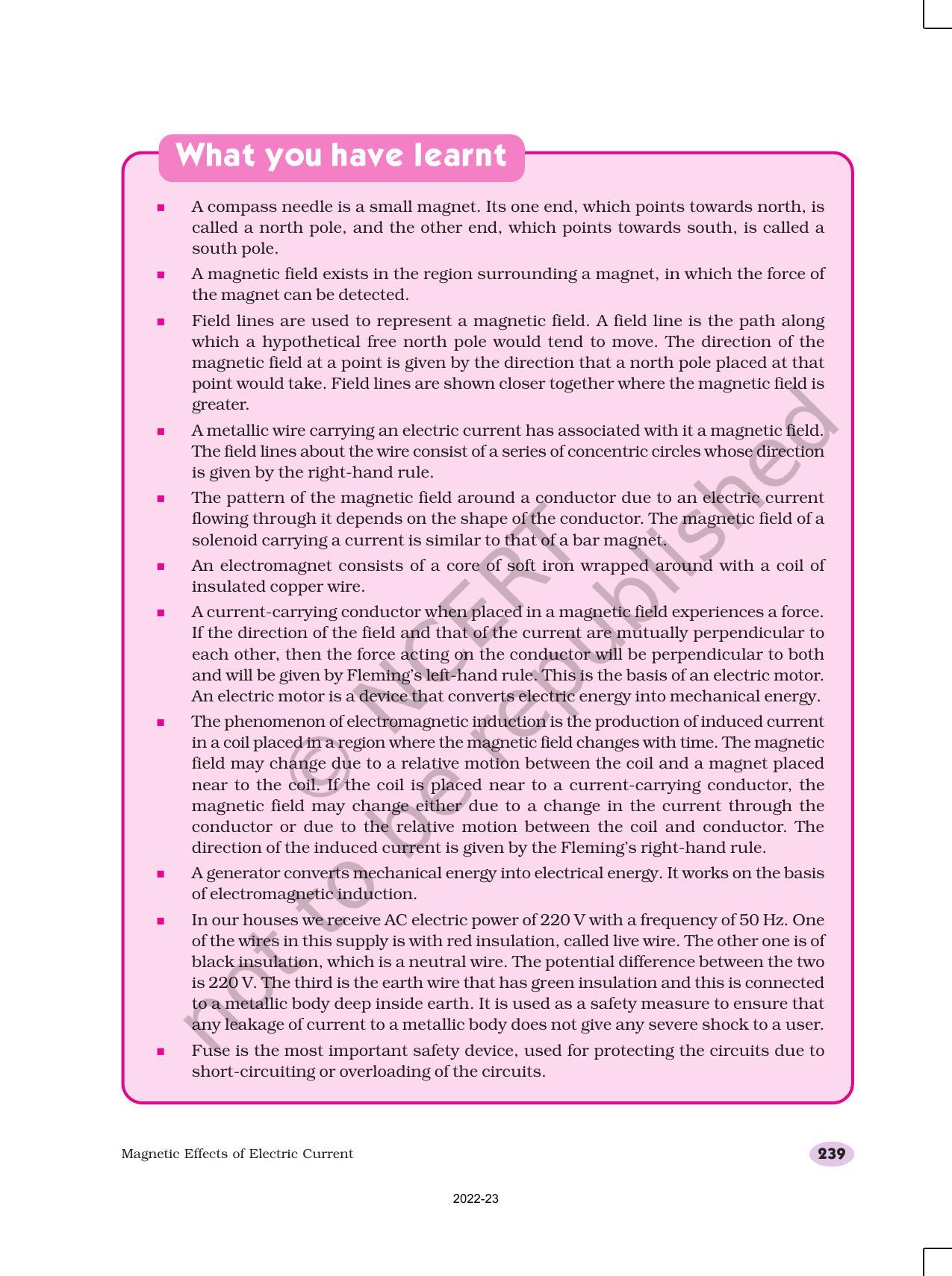 NCERT Book for Class 10 Science Chapter 13 Magnetic Effects of Electric Current - Page 17