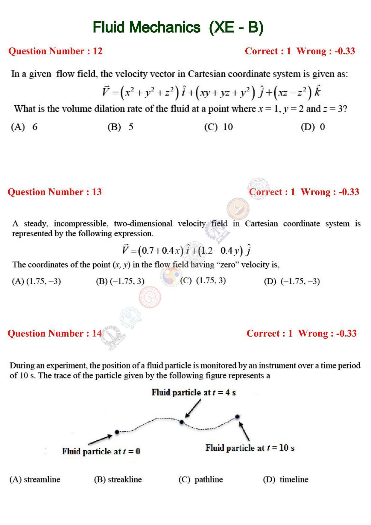 GATE 2017 Engineering Sciences (XE) Question Paper with Answer Key - Page 9
