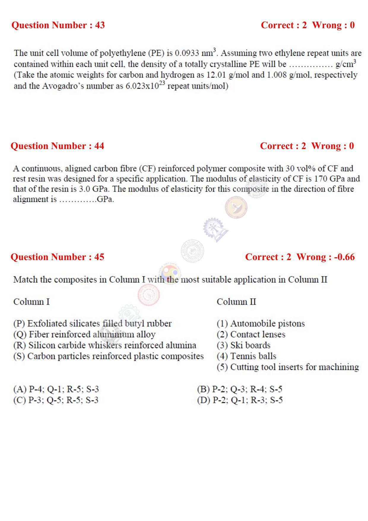 GATE 2017 Engineering Sciences (XE) Question Paper with Answer Key - Page 24