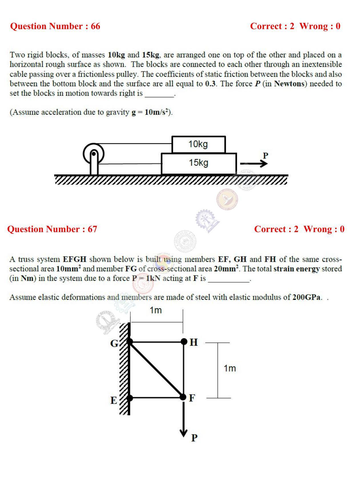 GATE 2017 Engineering Sciences (XE) Question Paper with Answer Key - Page 39