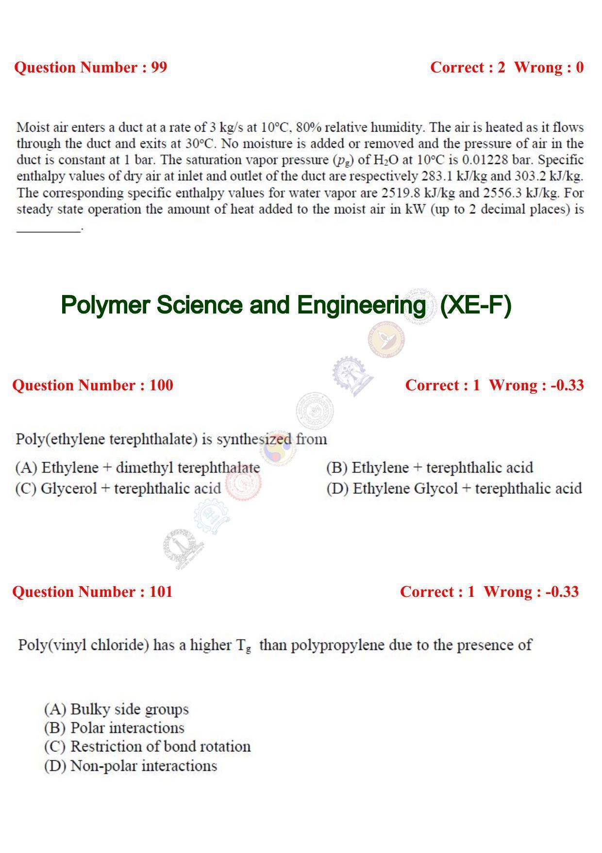 GATE 2017 Engineering Sciences (XE) Question Paper with Answer Key - Page 57